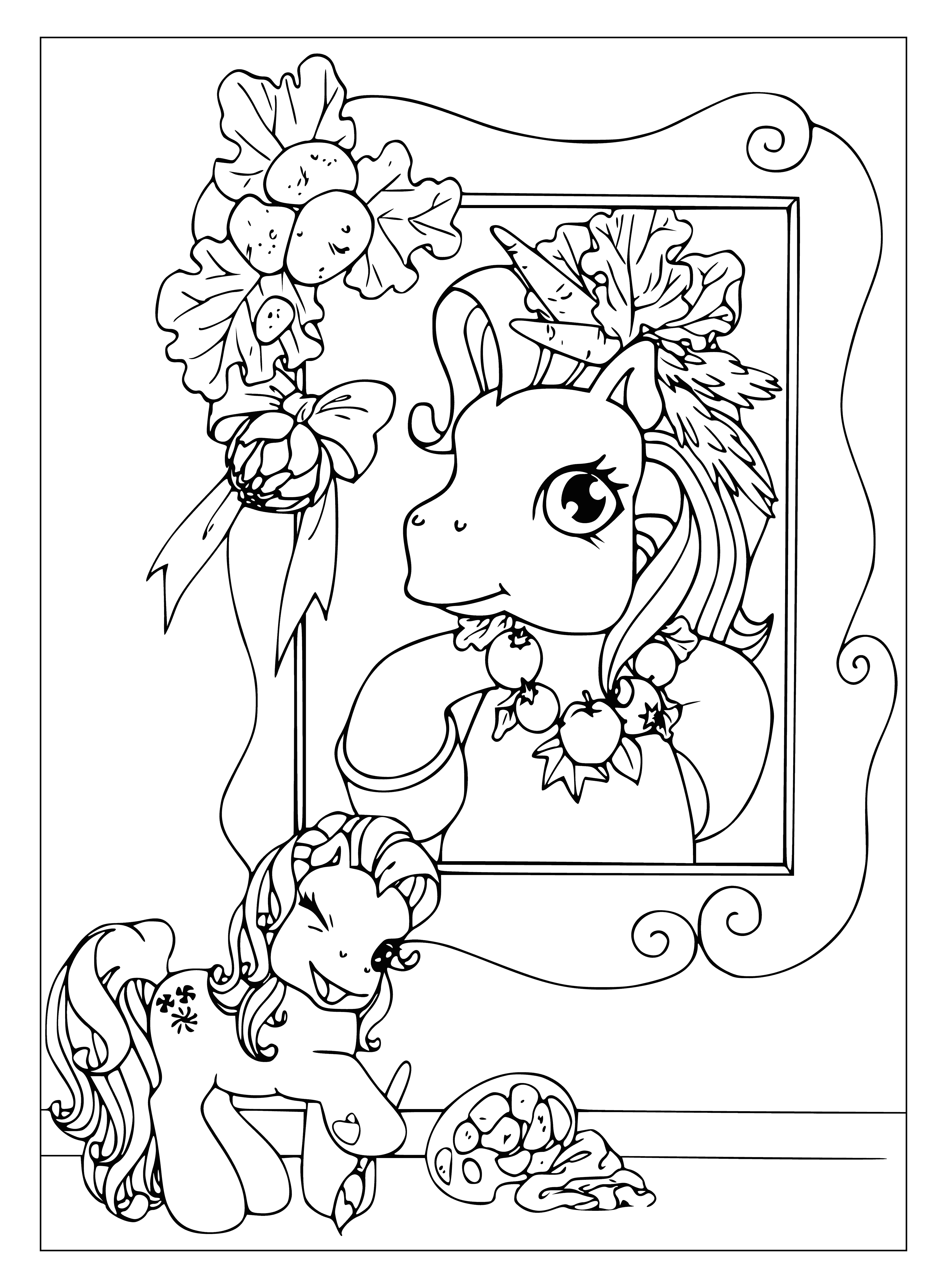 Colorare con un pony da My Little Pony