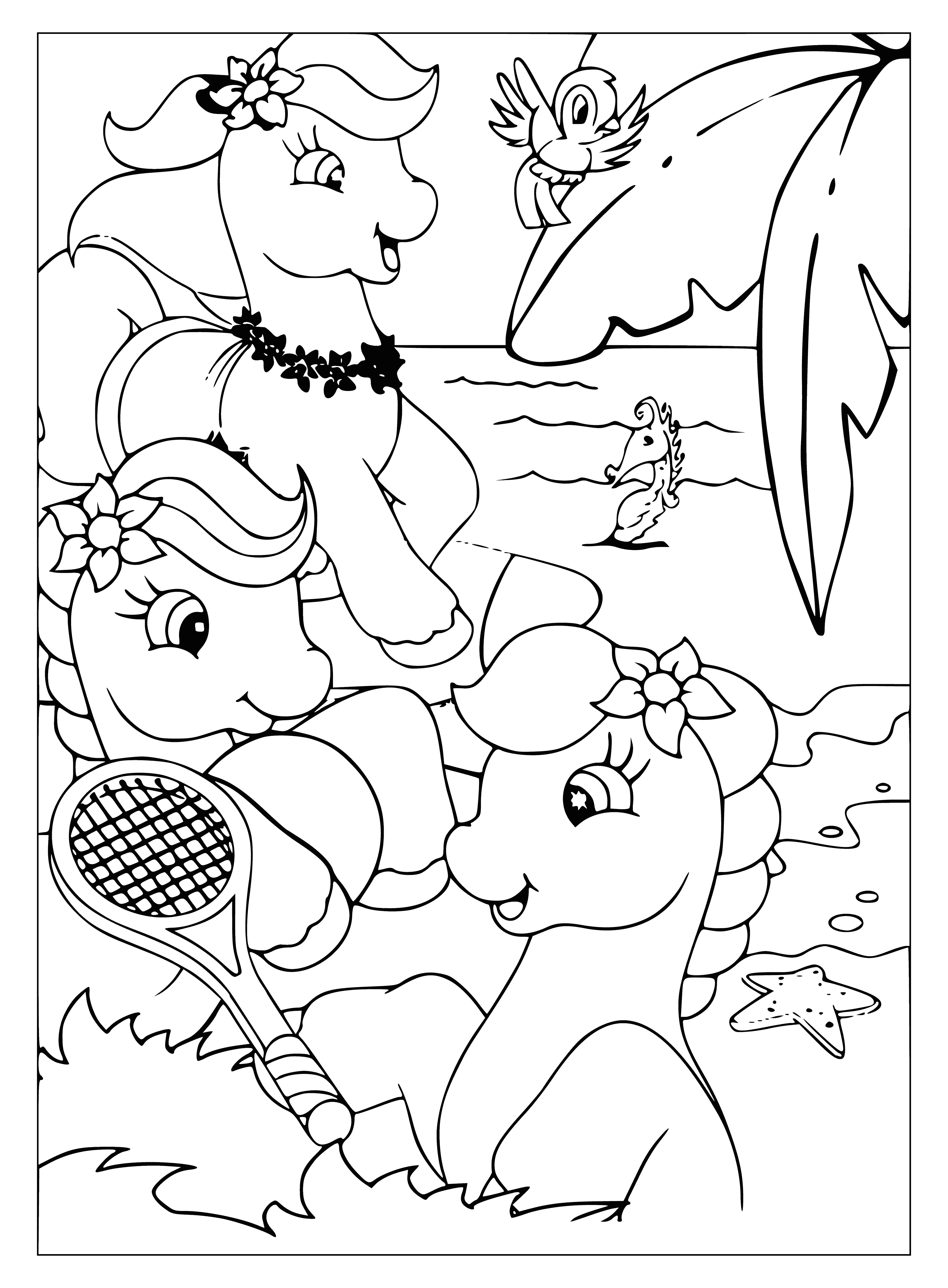 Colorear Mi Pequeño Pony en el Mar