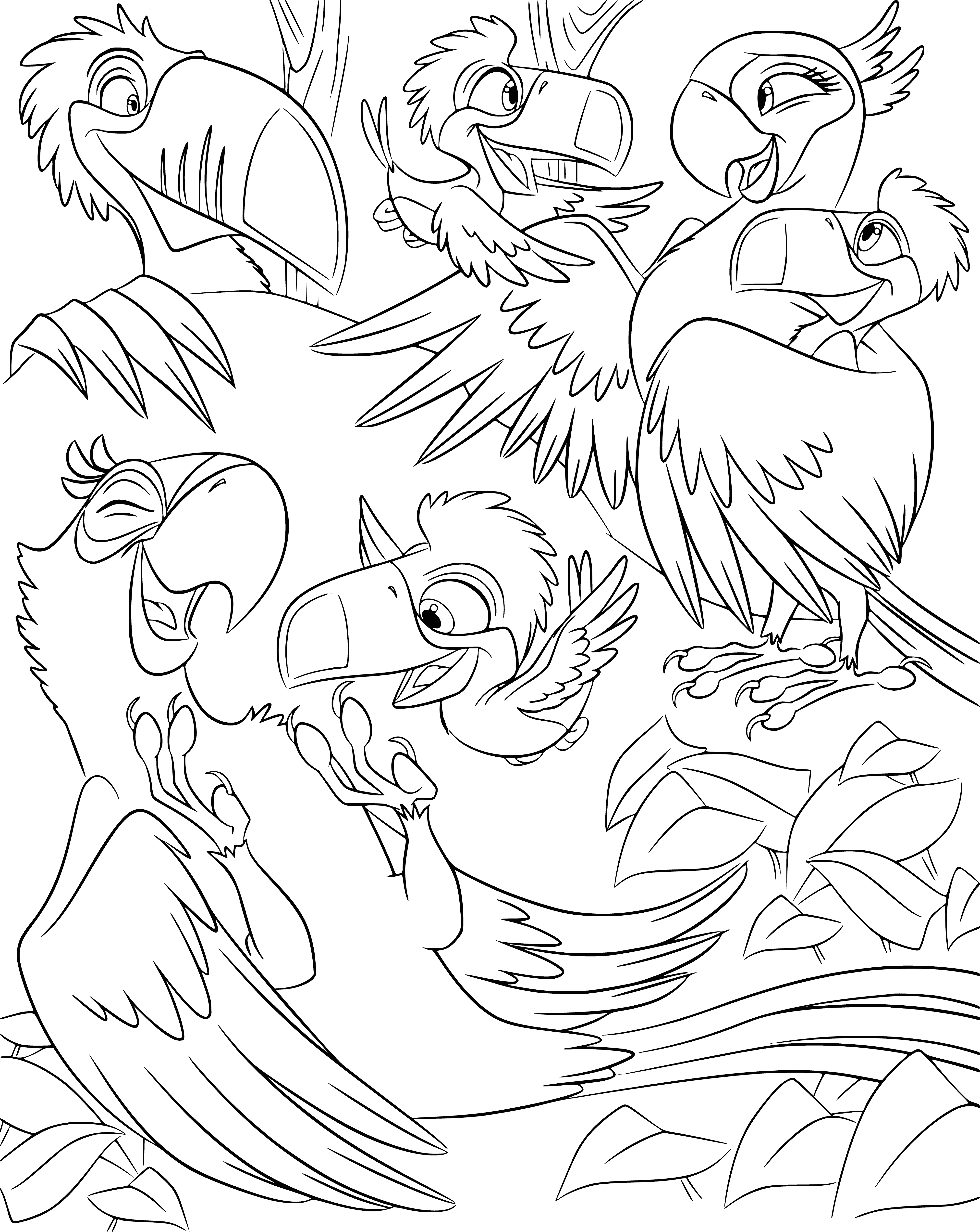 Happy together coloring page