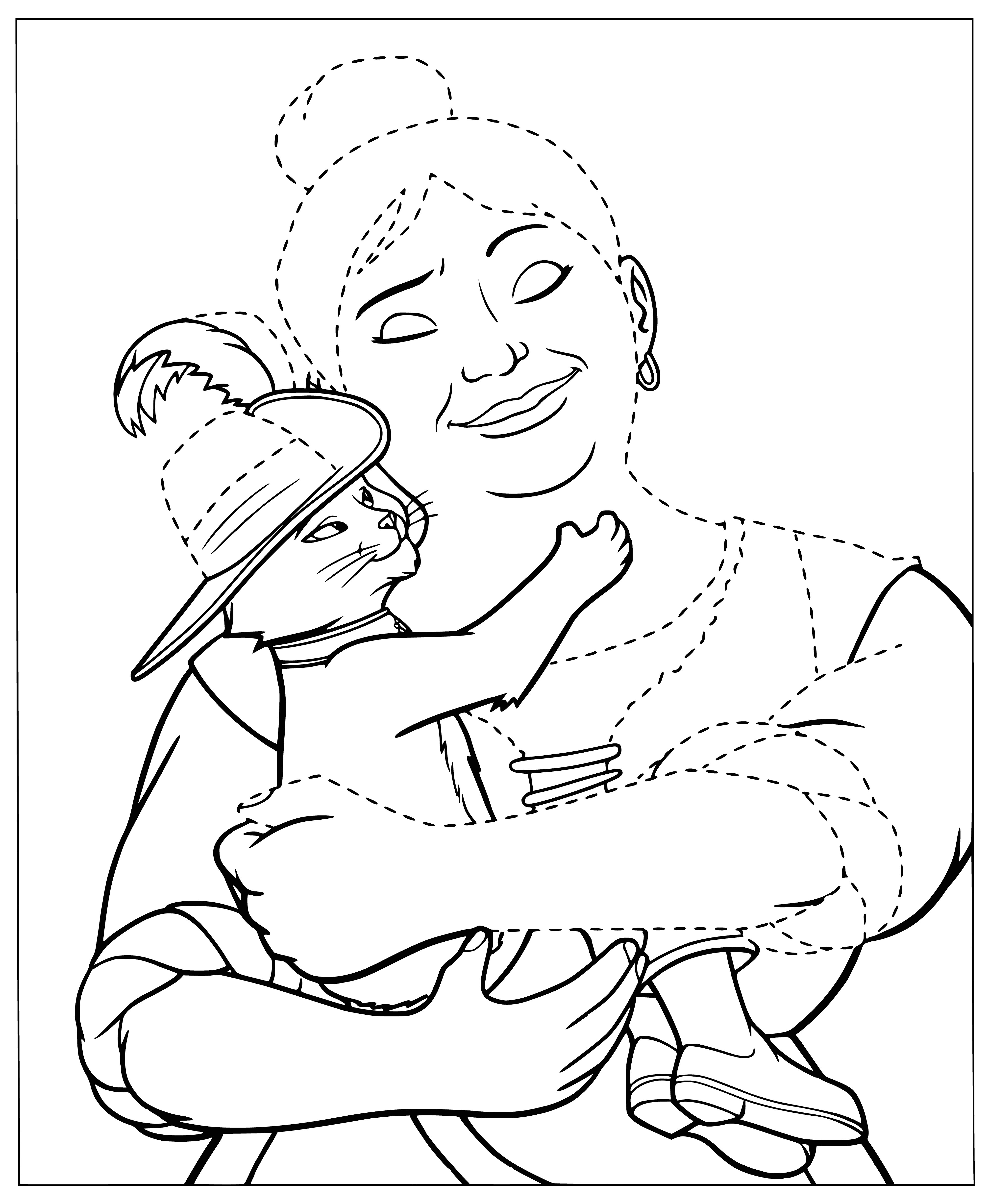 Foster mom coloring page