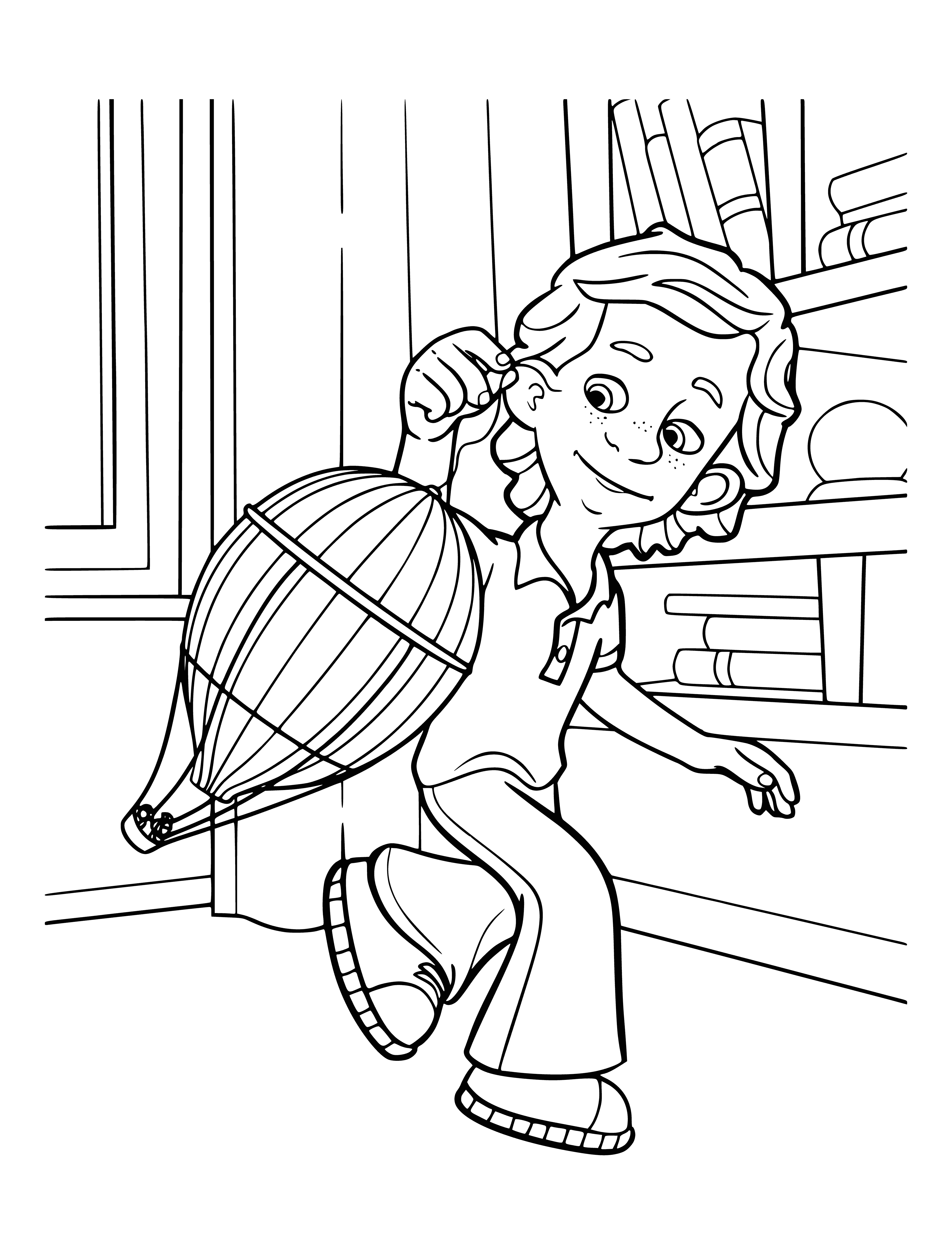 Dessin de fixics avec un ballon