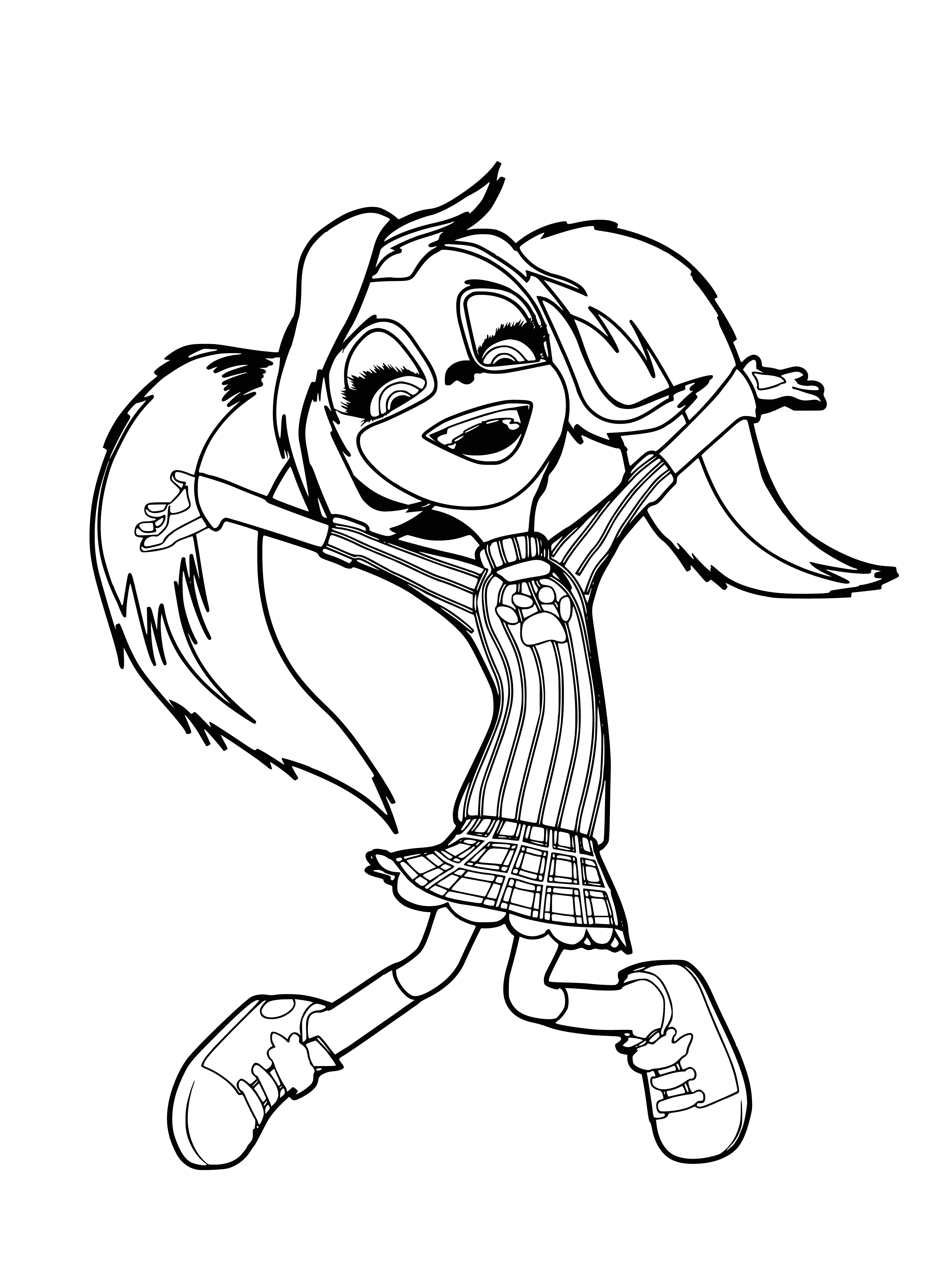 Rose Barboskiny coloring page