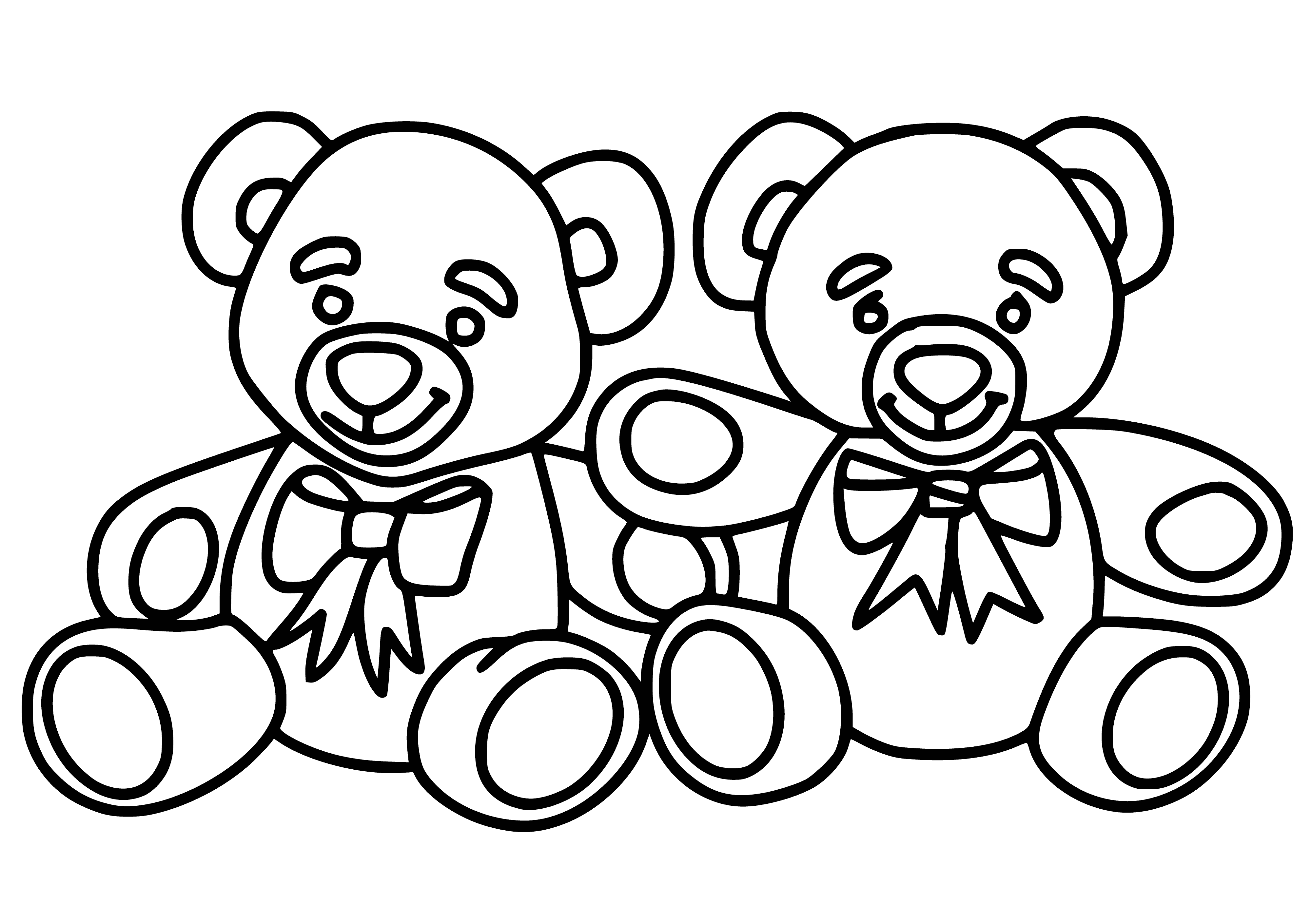 Mice coloring page
