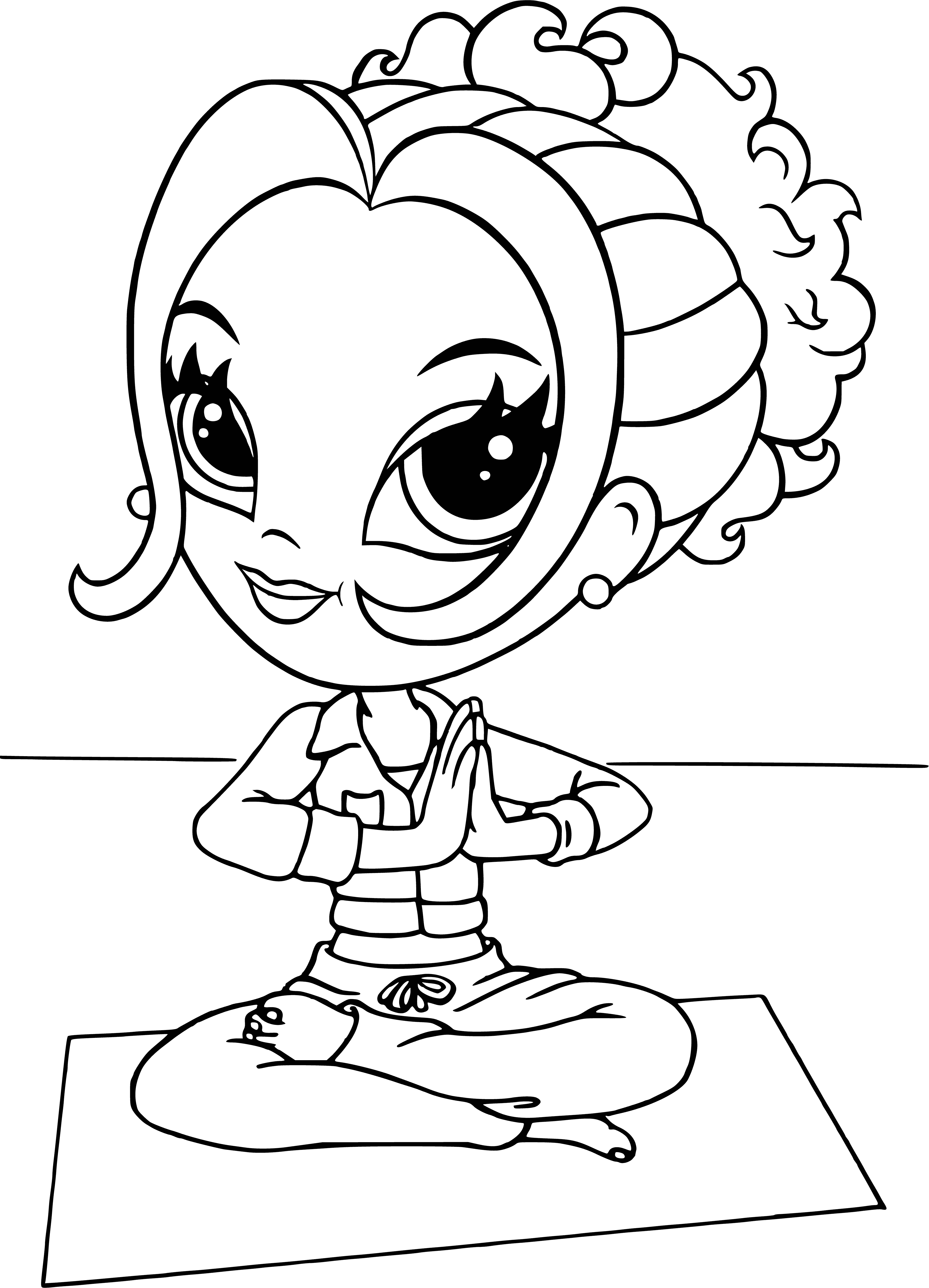 coloring page: Girl having time of her life. Dressed for a glam event & looking fabulous. Eyes sparkling & hair styled, ready to take on the world!
