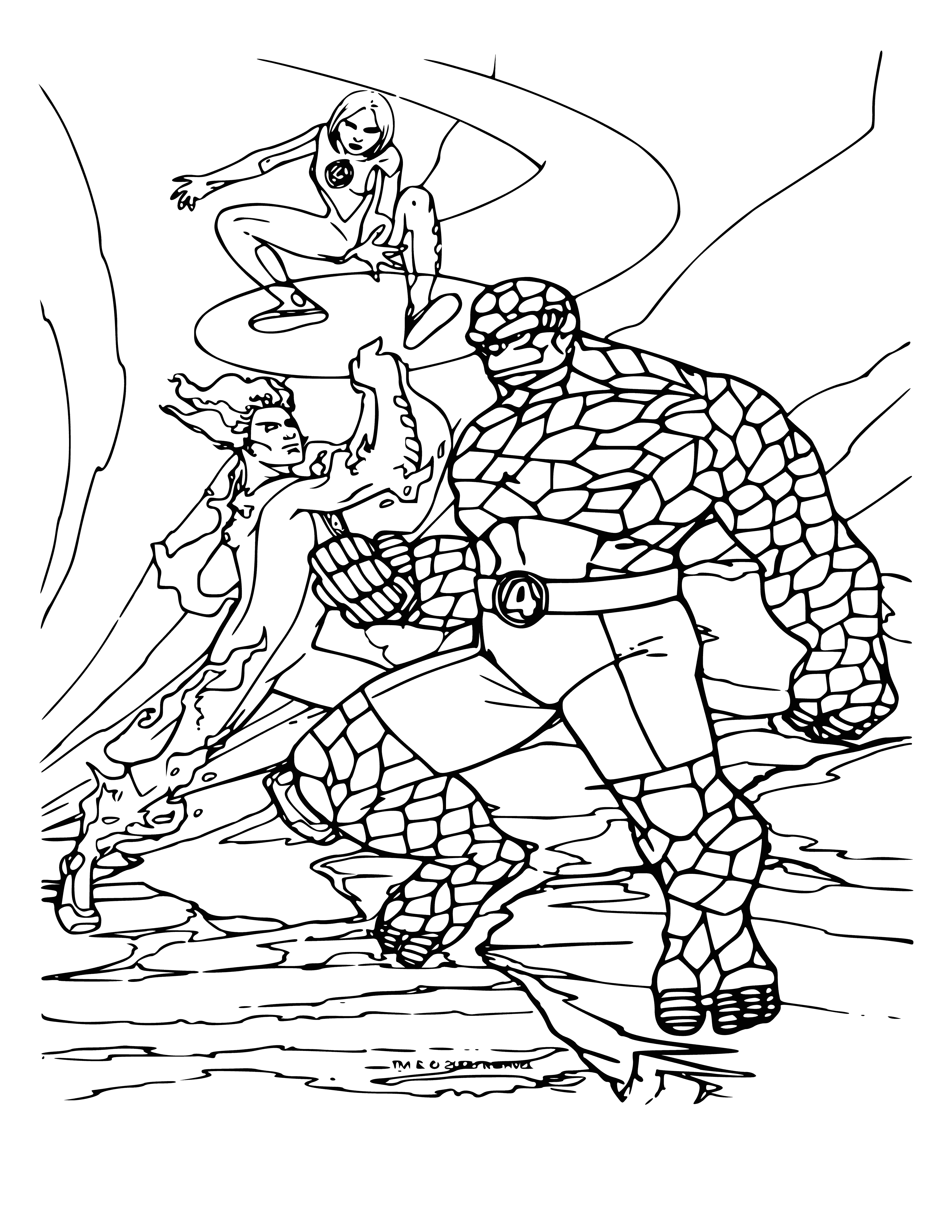Fantastic Four coloring page