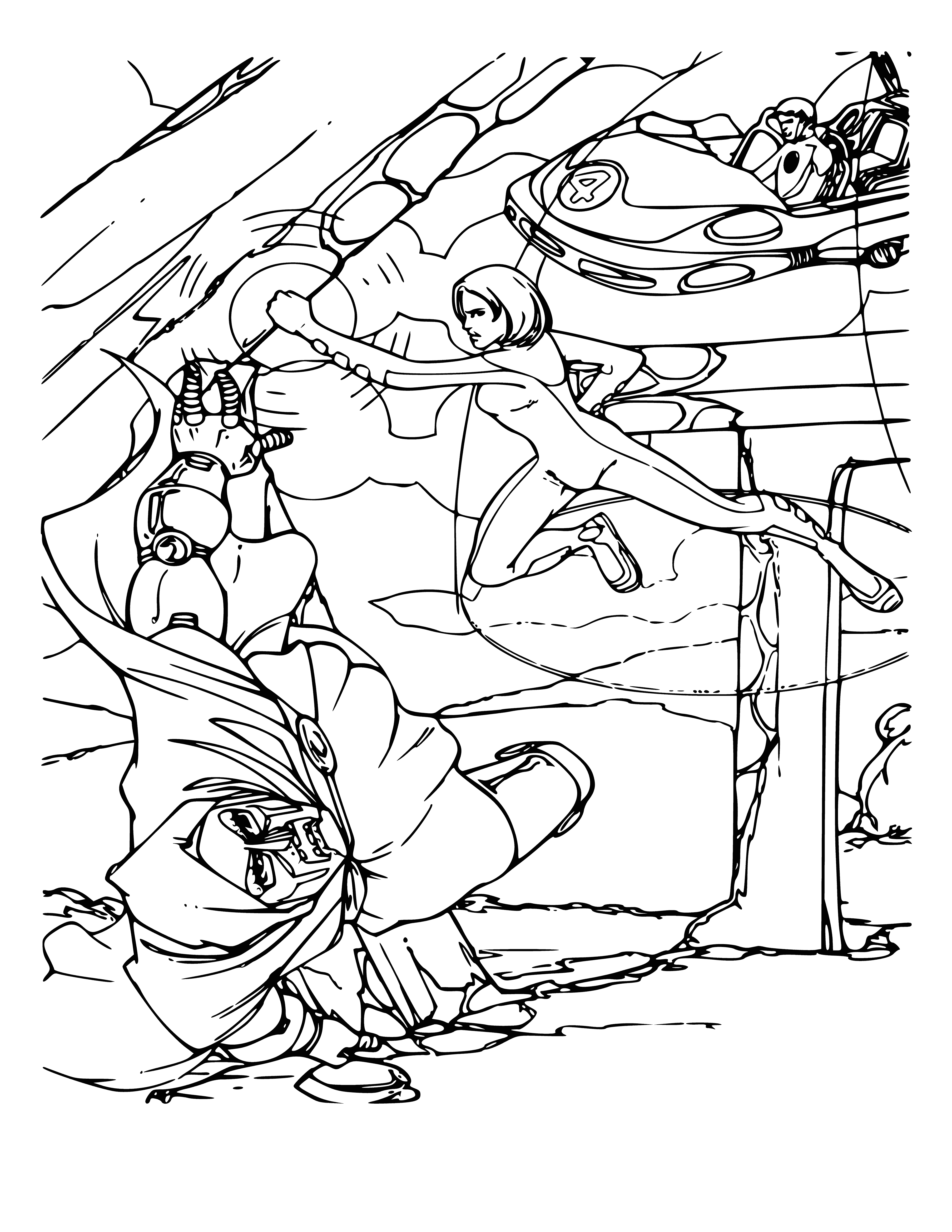 Force field coloring page