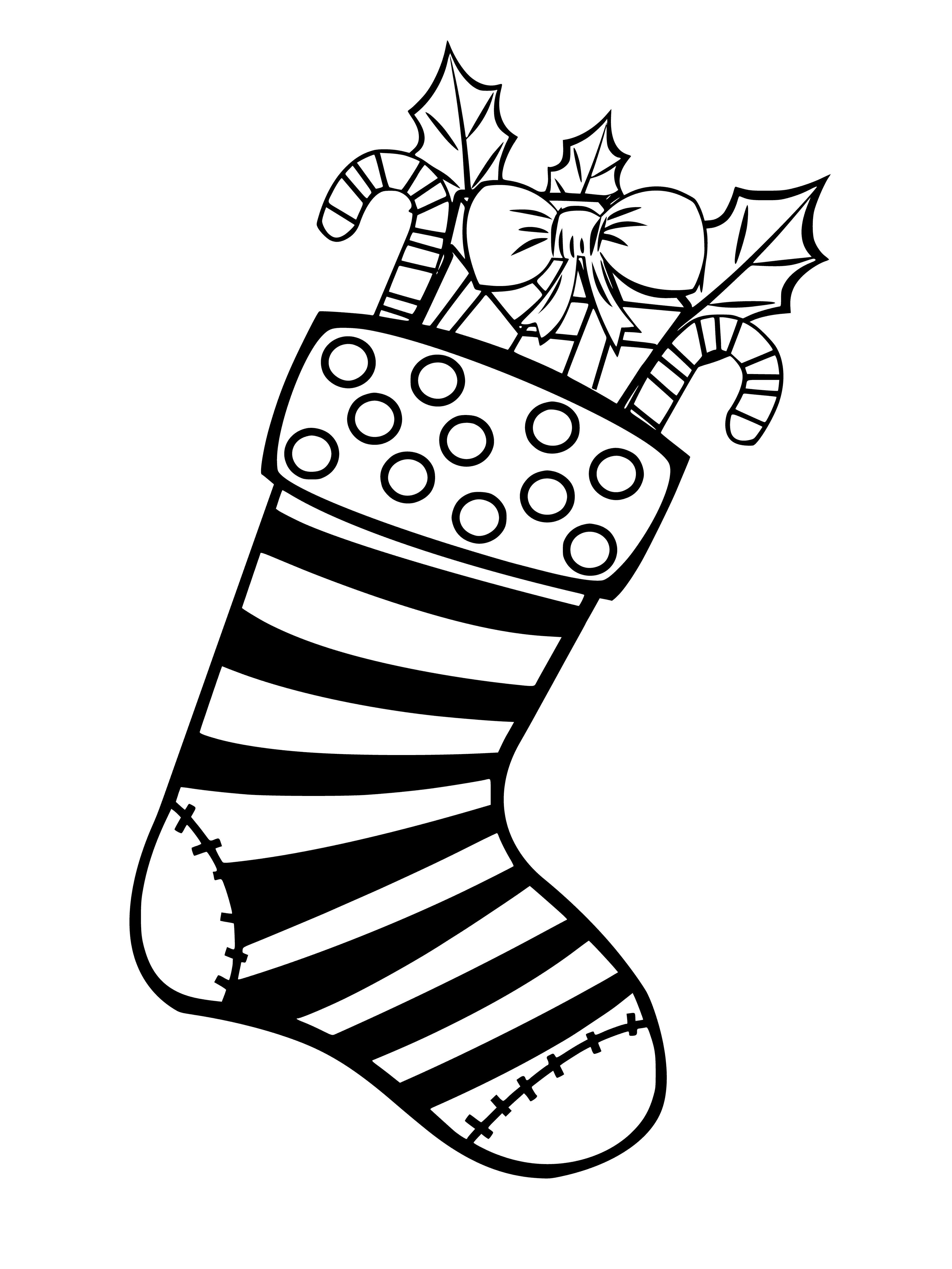 Носки раскраска для детей