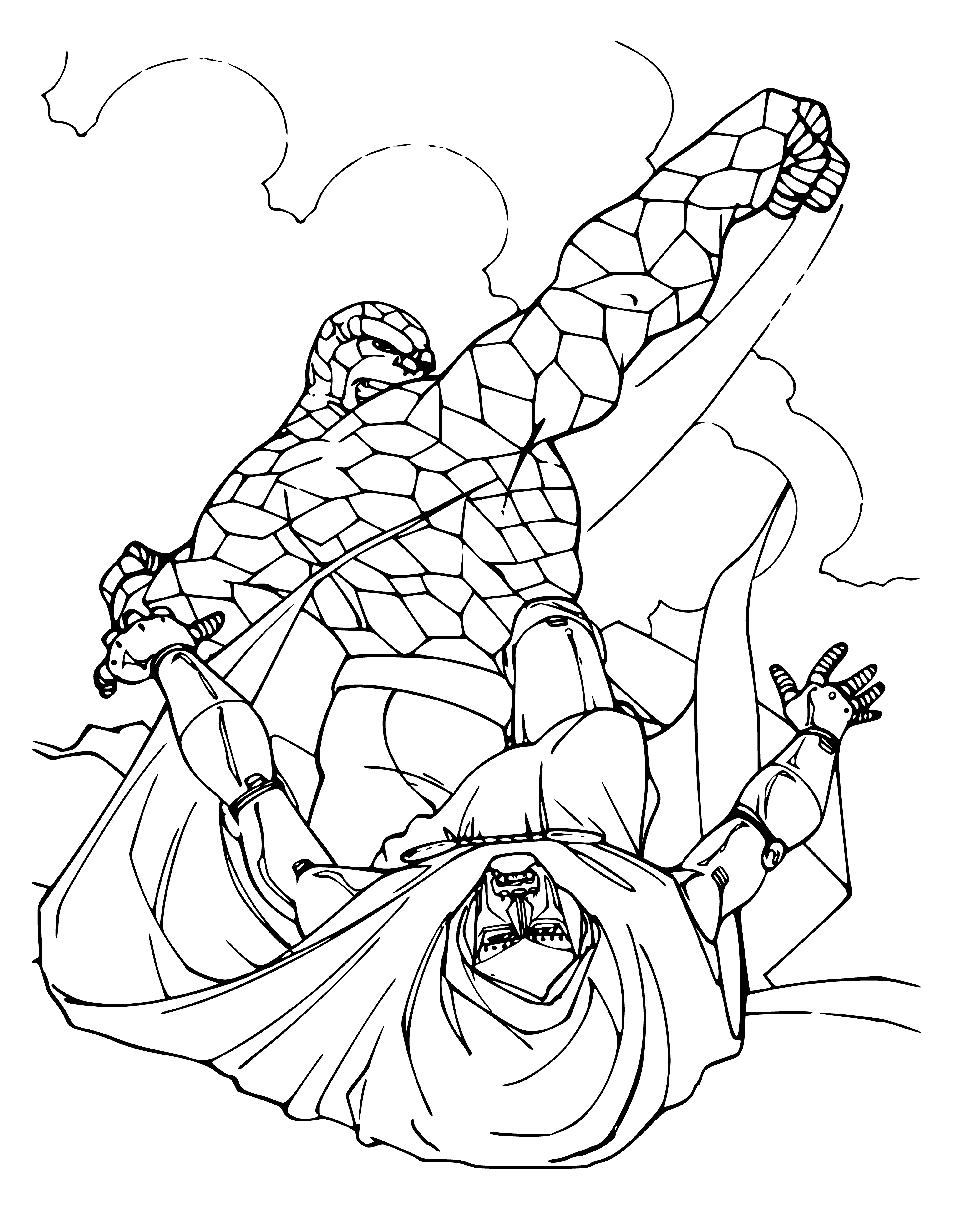 Creature coloring page