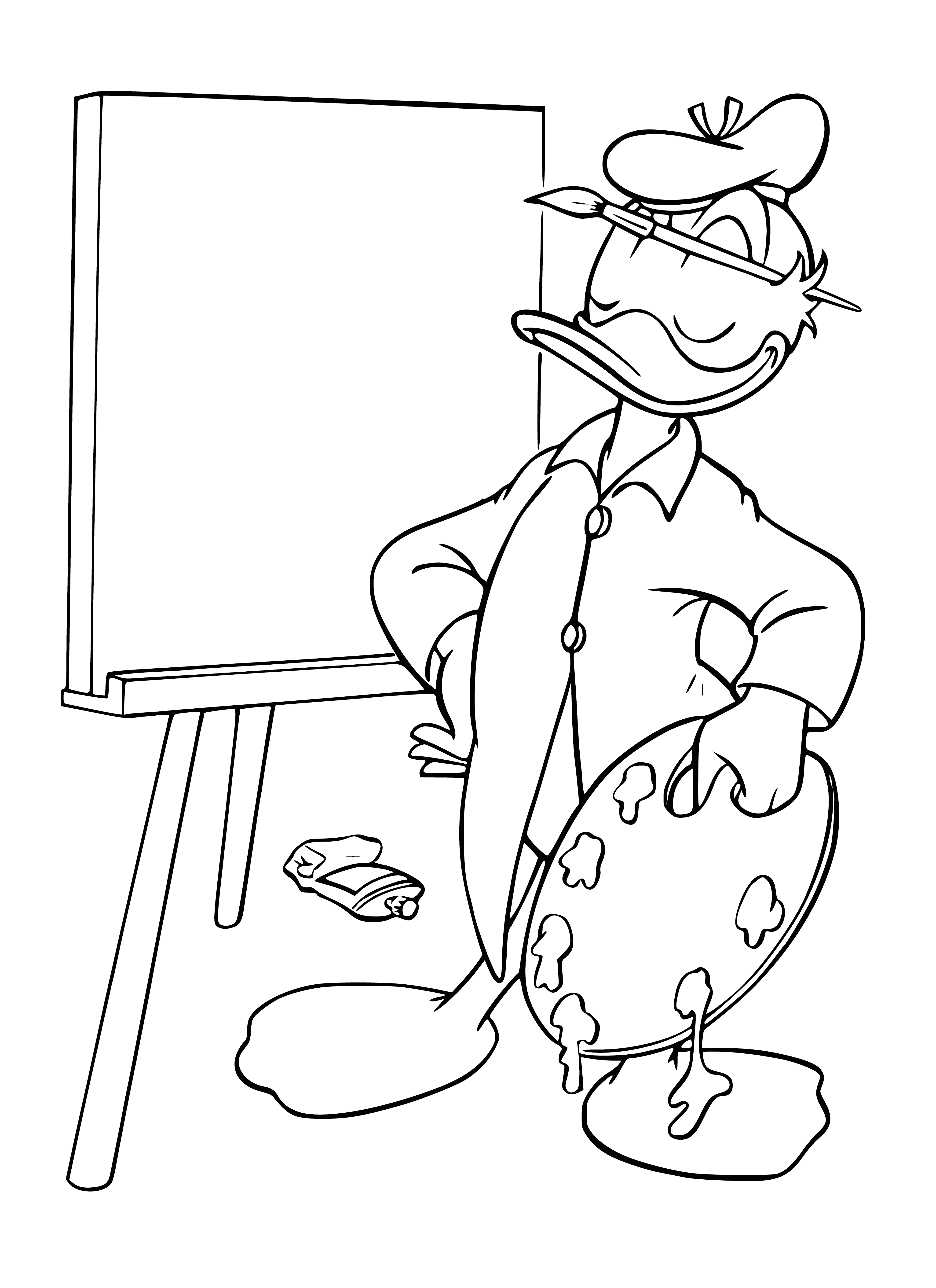Clear sheet coloring page