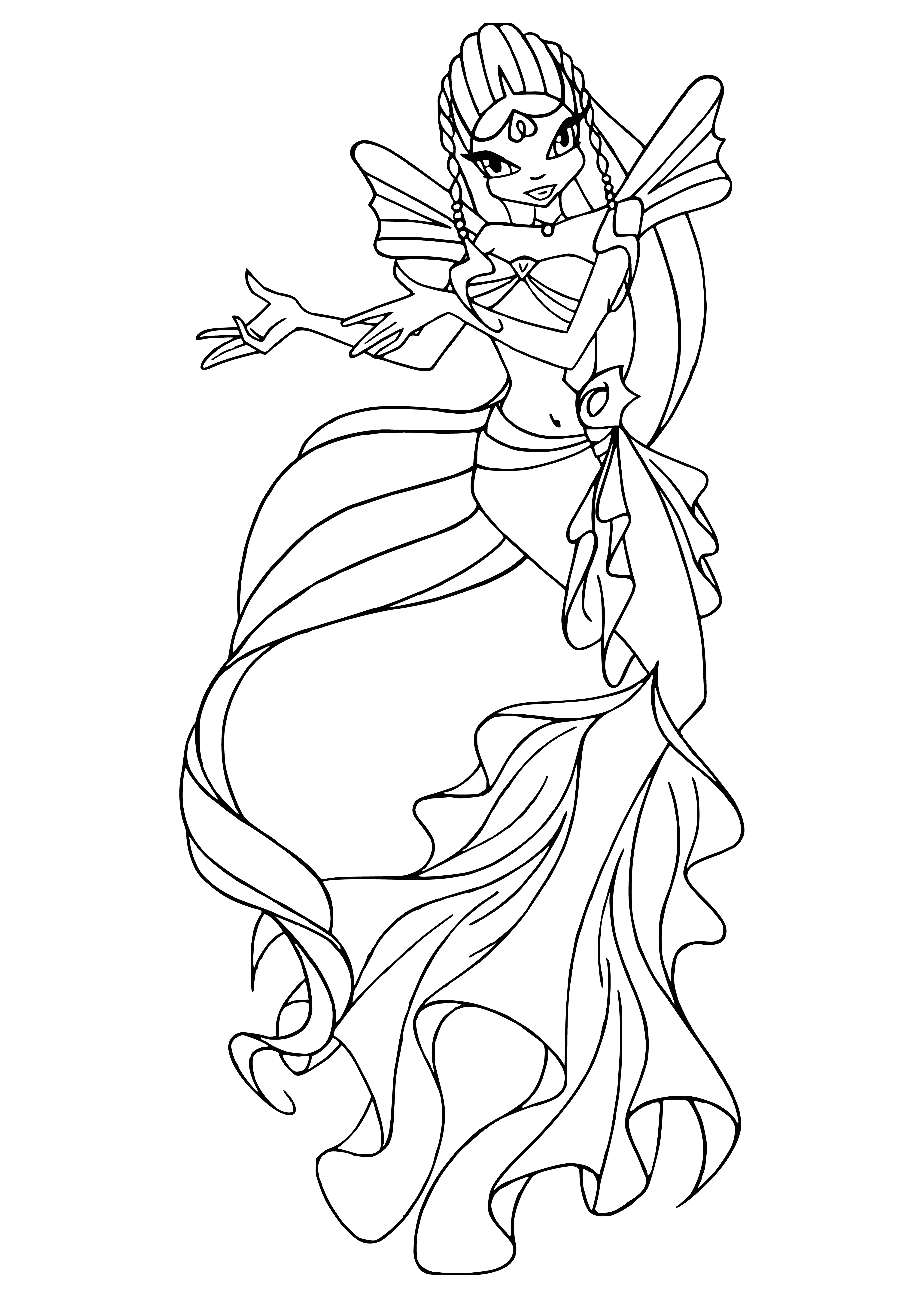Mermaid Tala coloring page