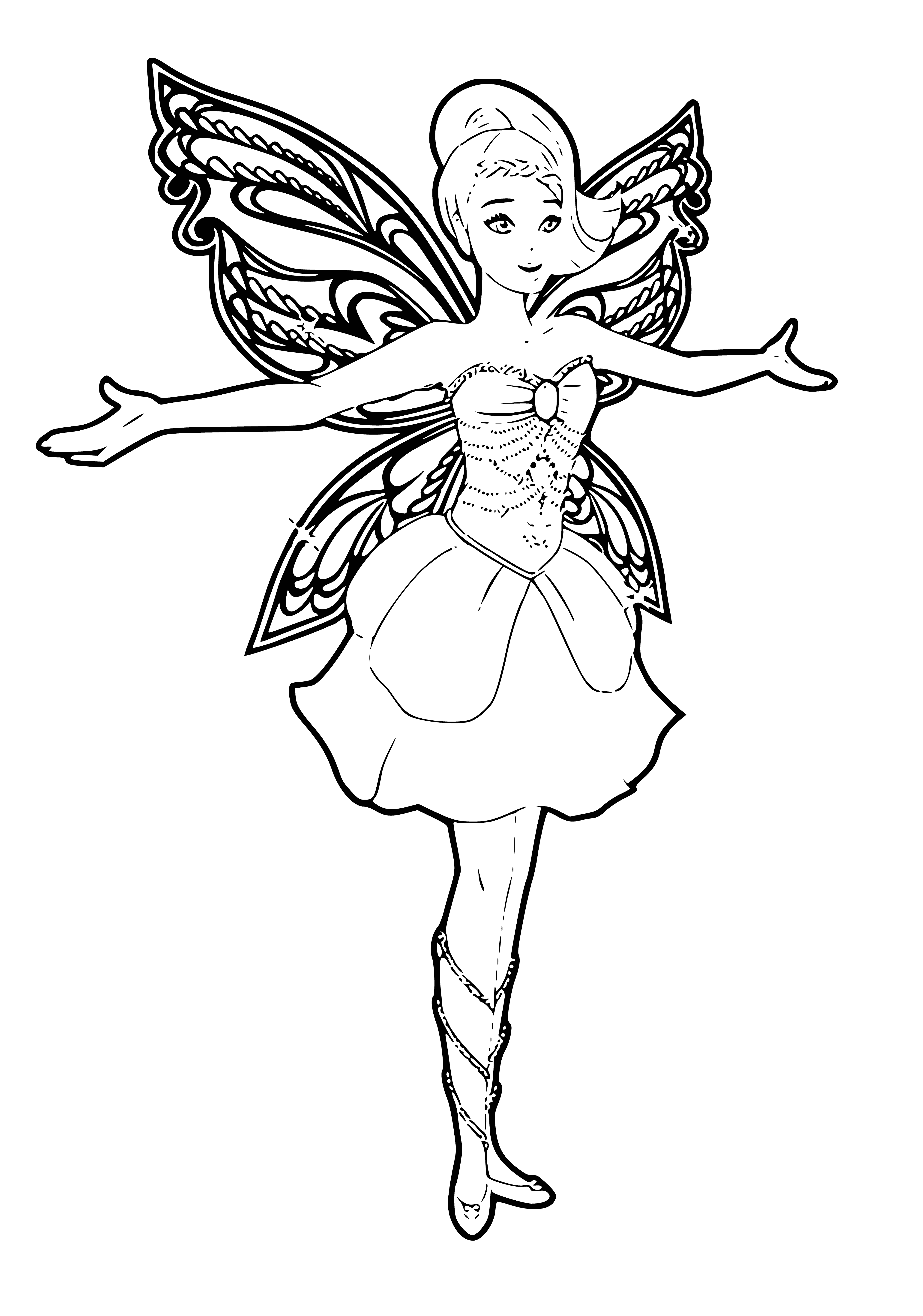 Crystal Fairy coloring page