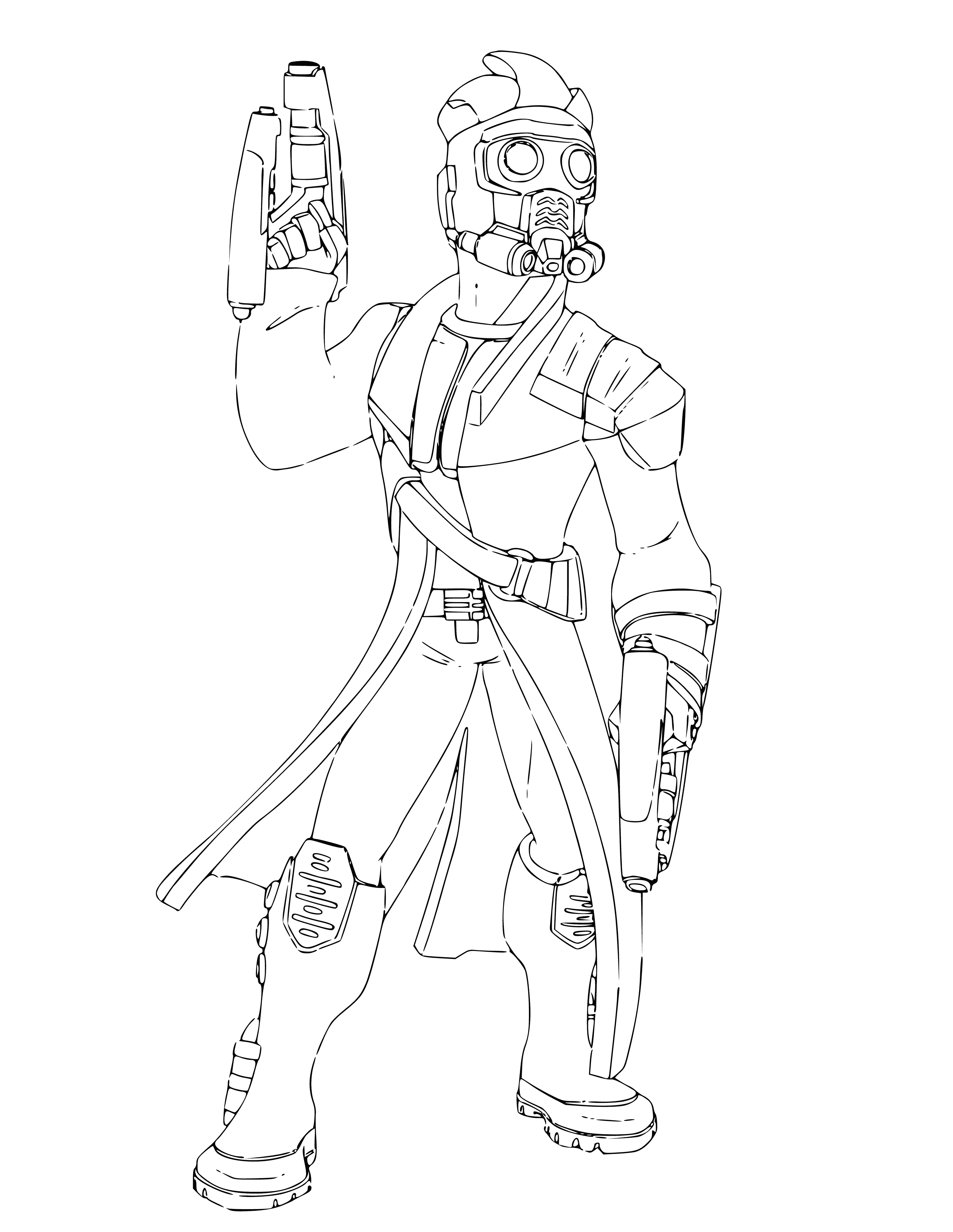 Star lord coloring page