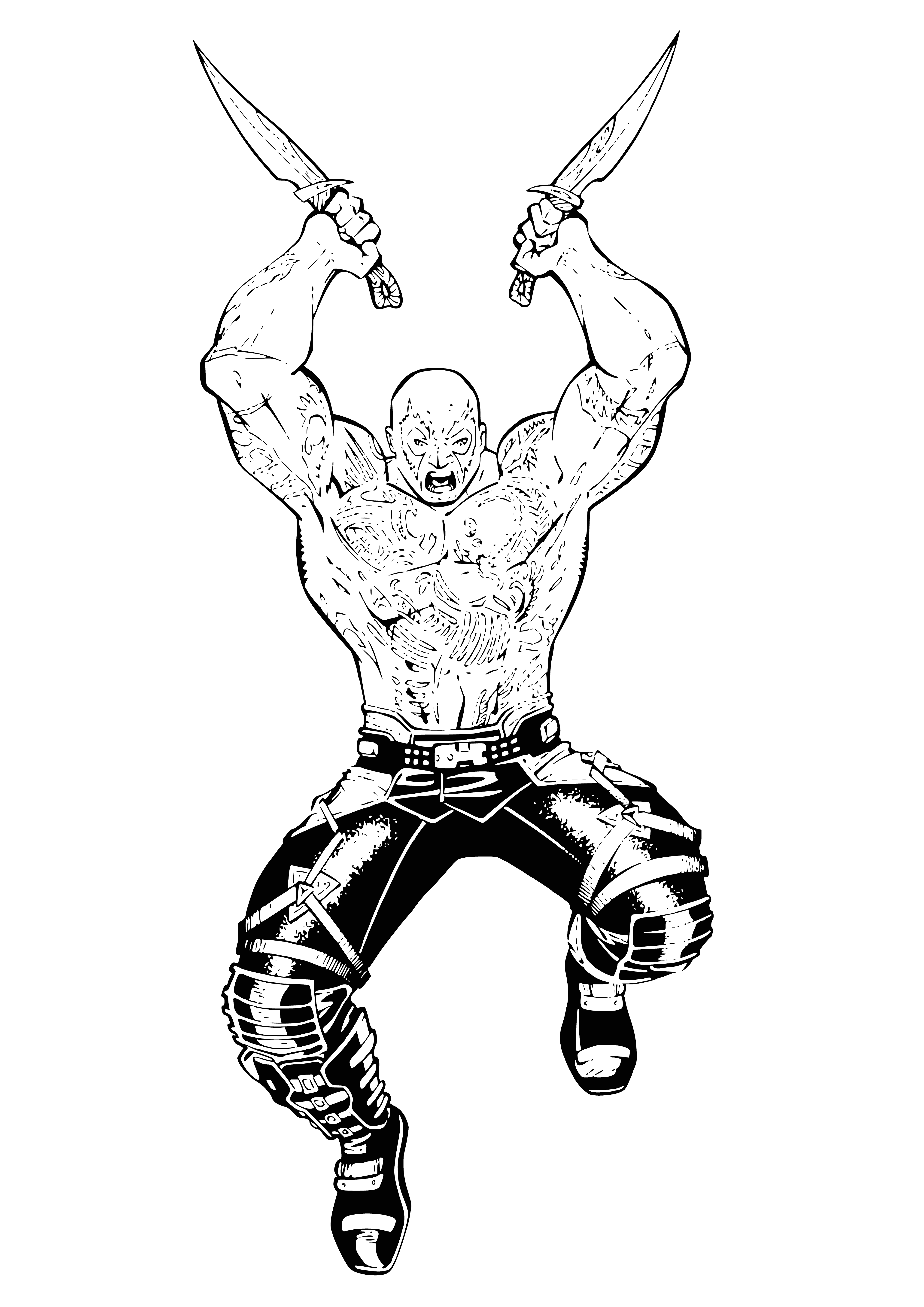 Drax the Destroyer coloring page