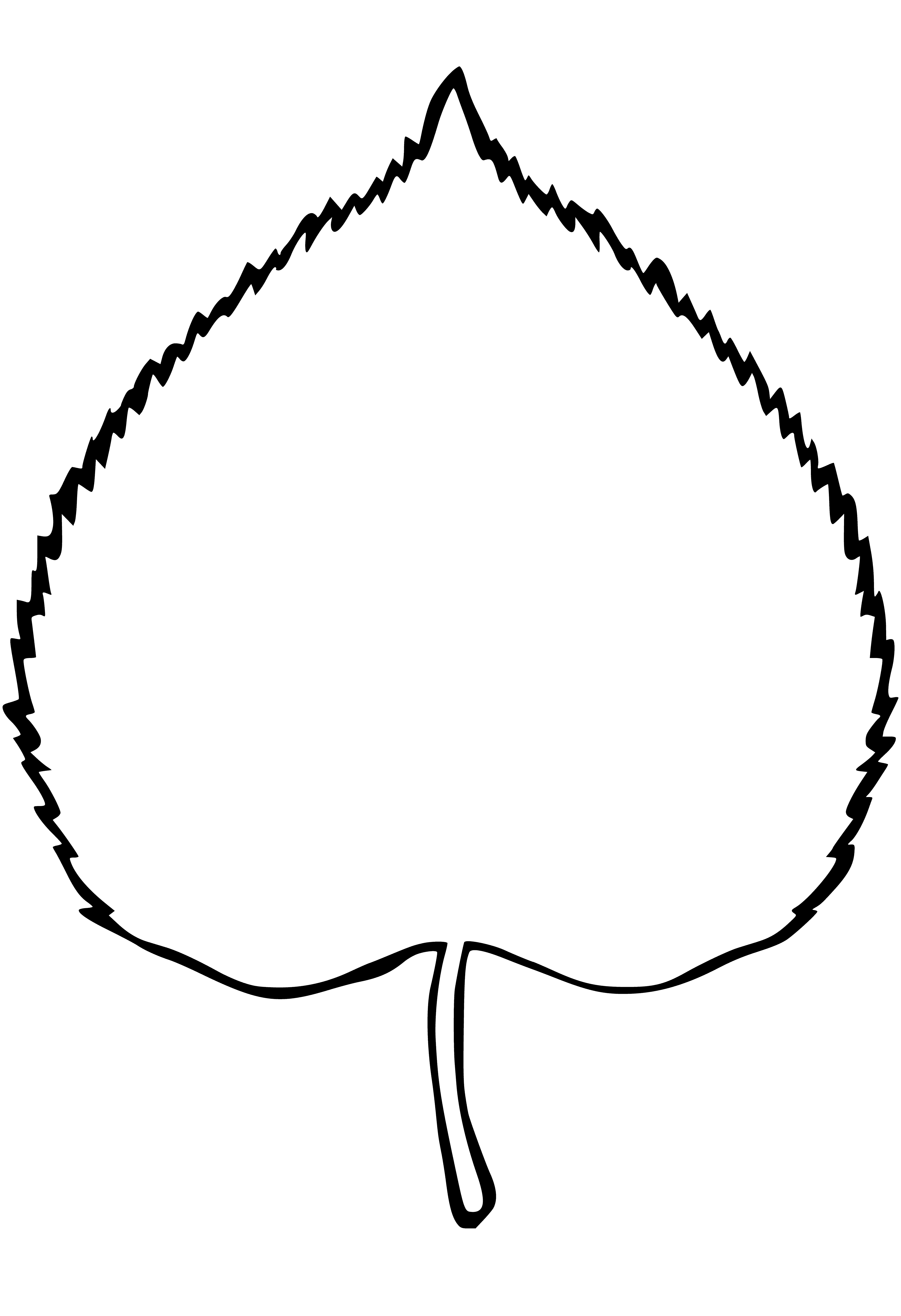 Liść lipy kolorowanka