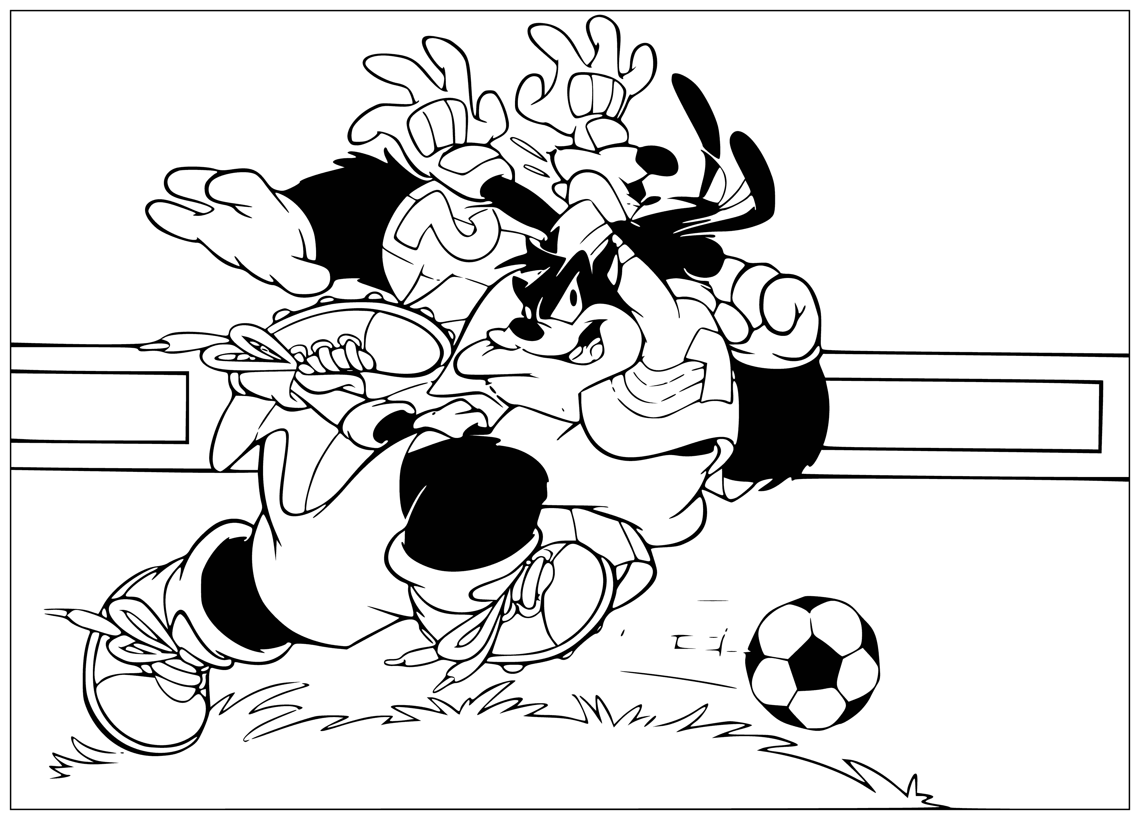 Football coloring page