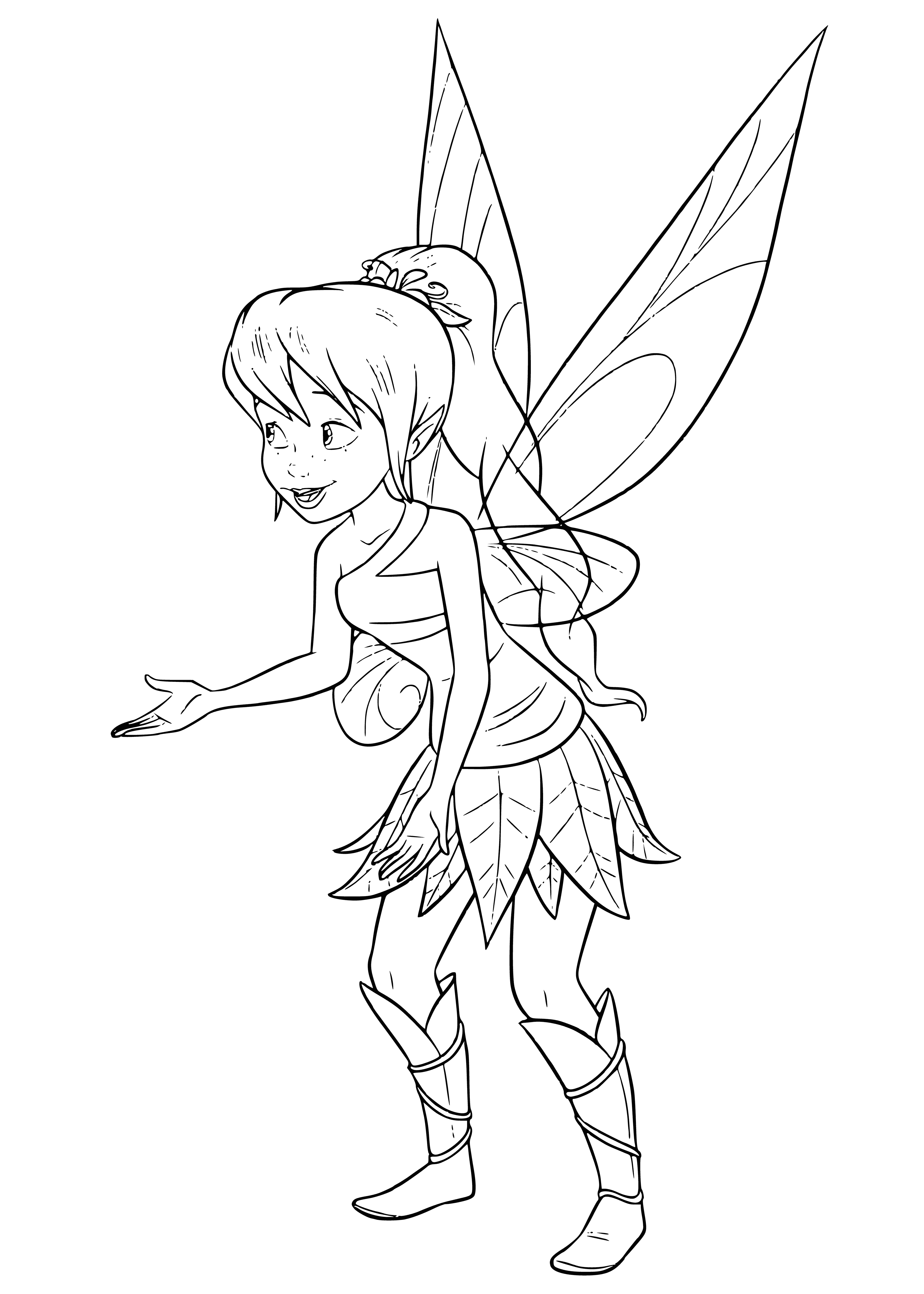 Fairy Fauna coloring page