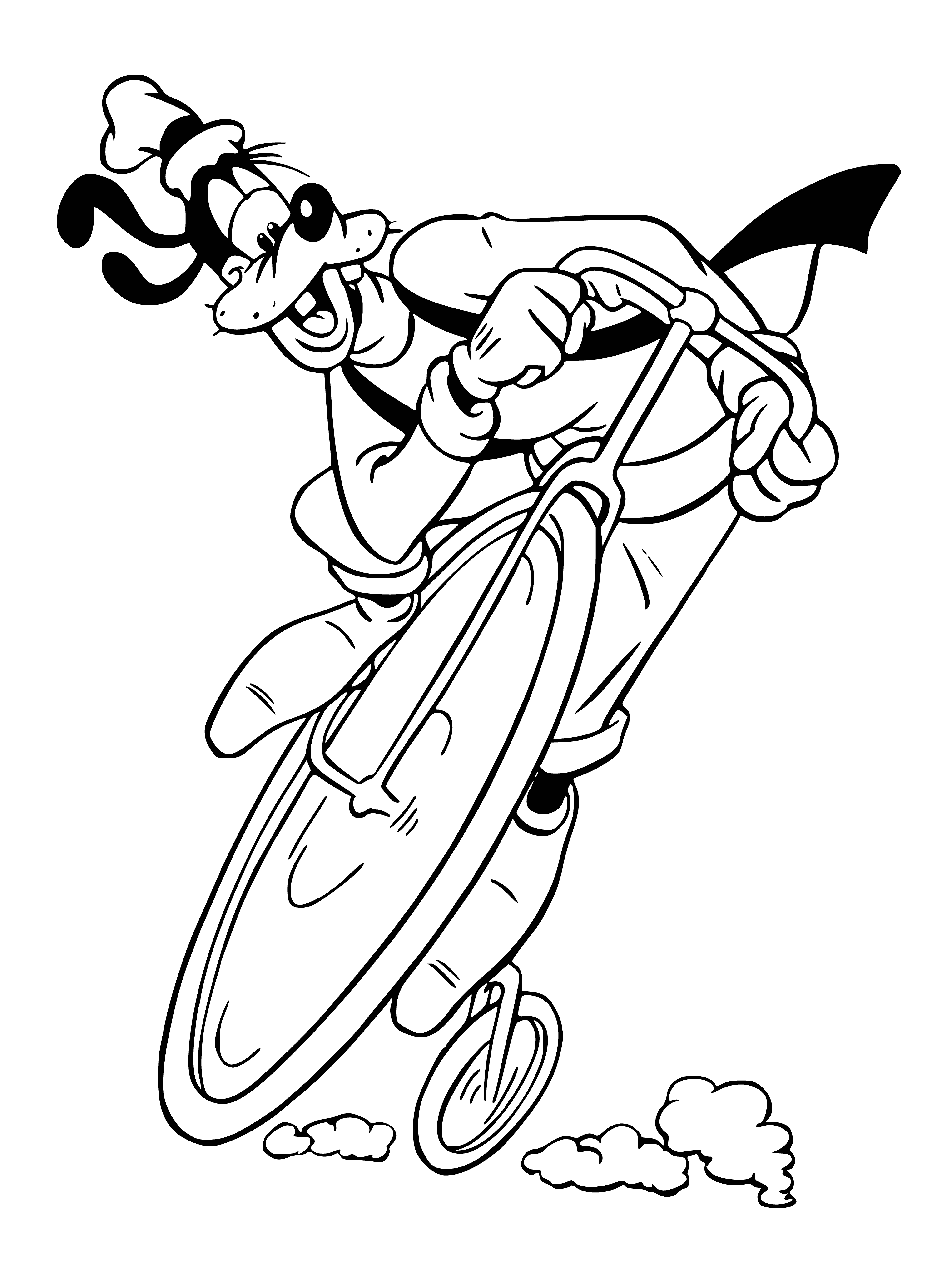 Bike coloring page