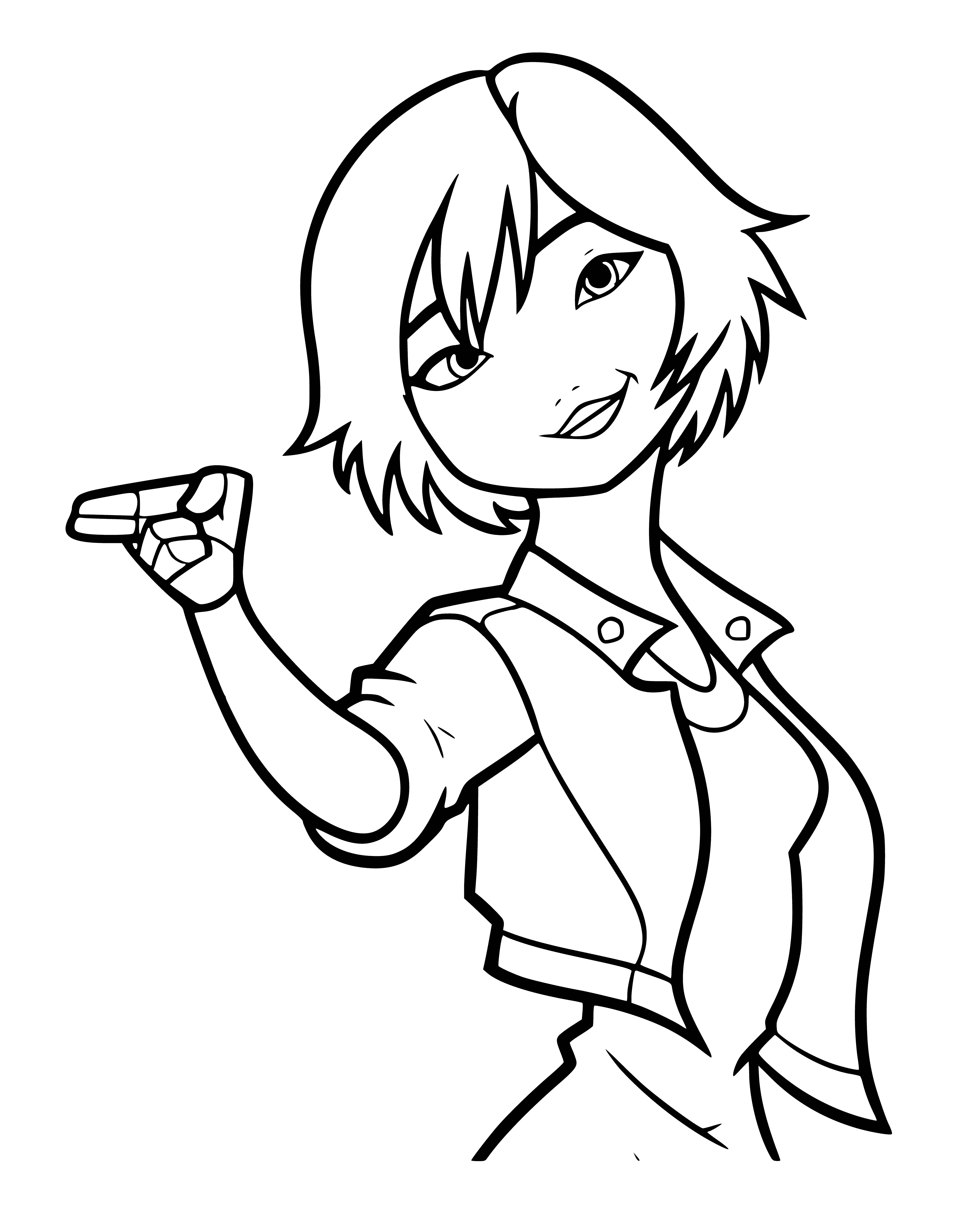 GoGo Tomago coloring page