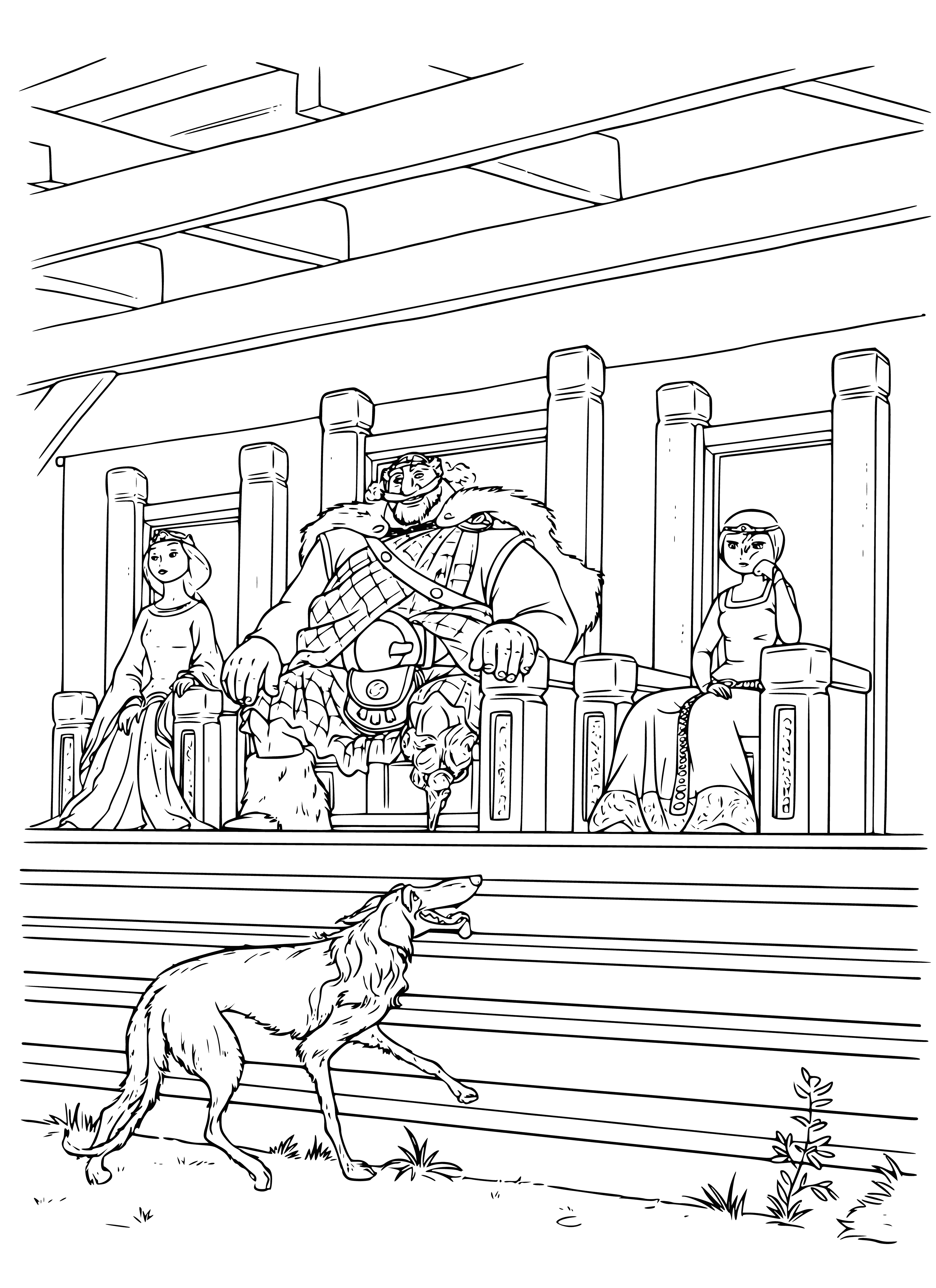 The Royal Family coloring page