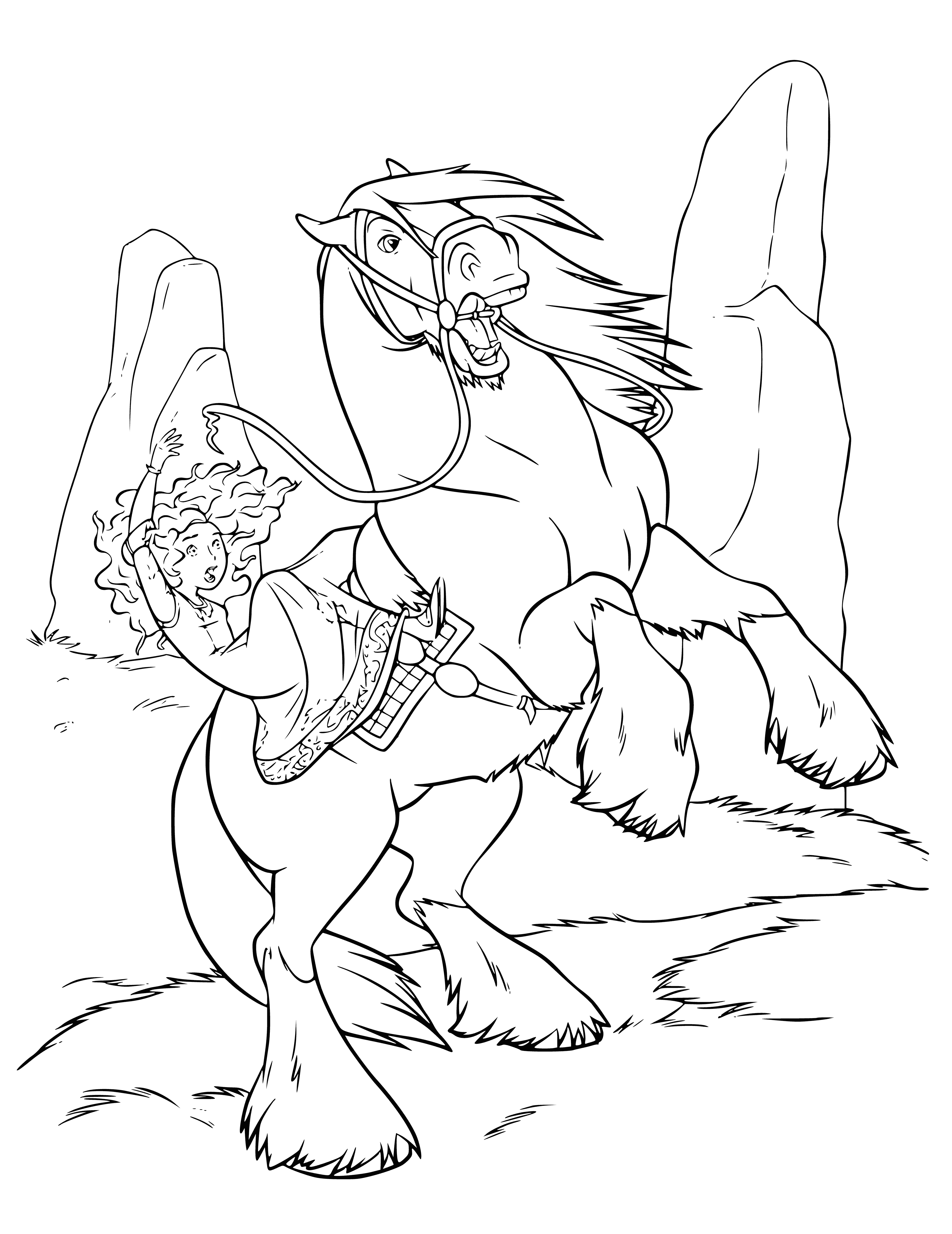 coloring page: Majestic and fearless, it looked ready to take on anything.

Majestic horse defies all odds, rearing on its hind legs to take on the world.