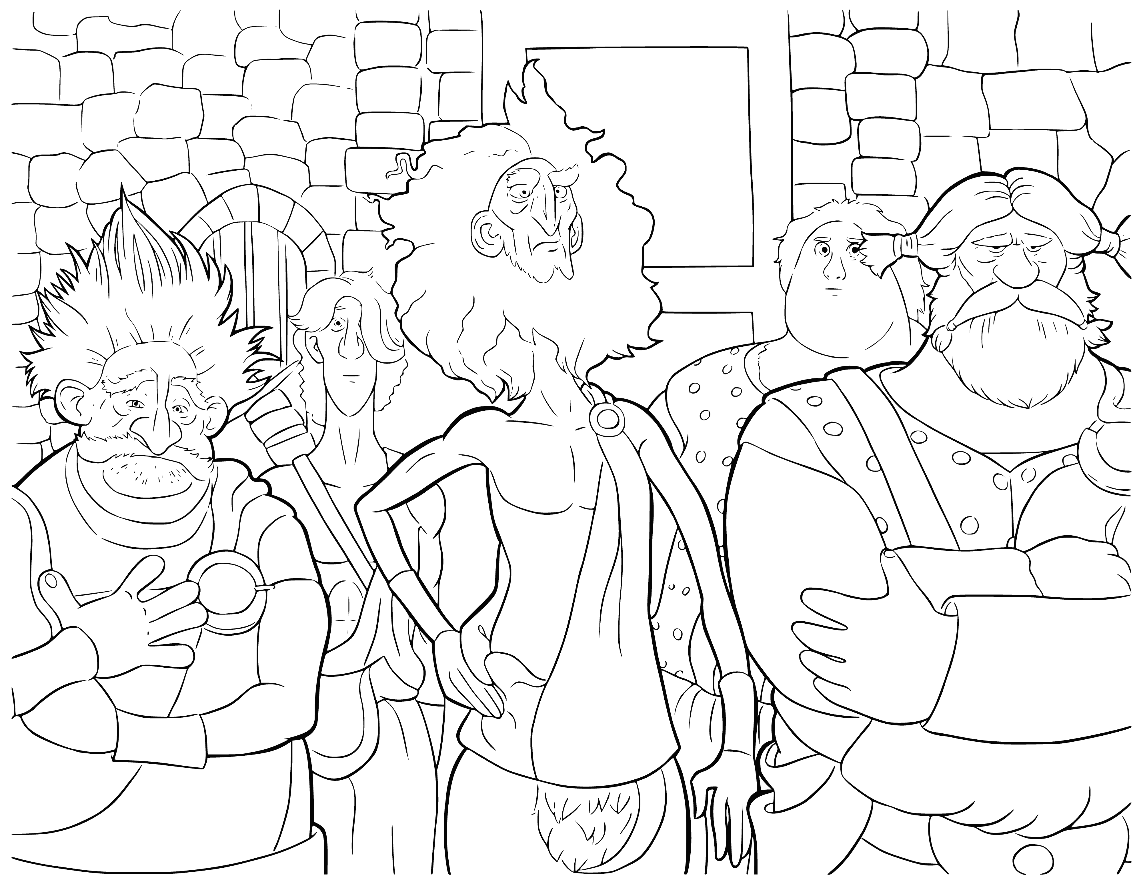 Scottish clan leaders coloring page