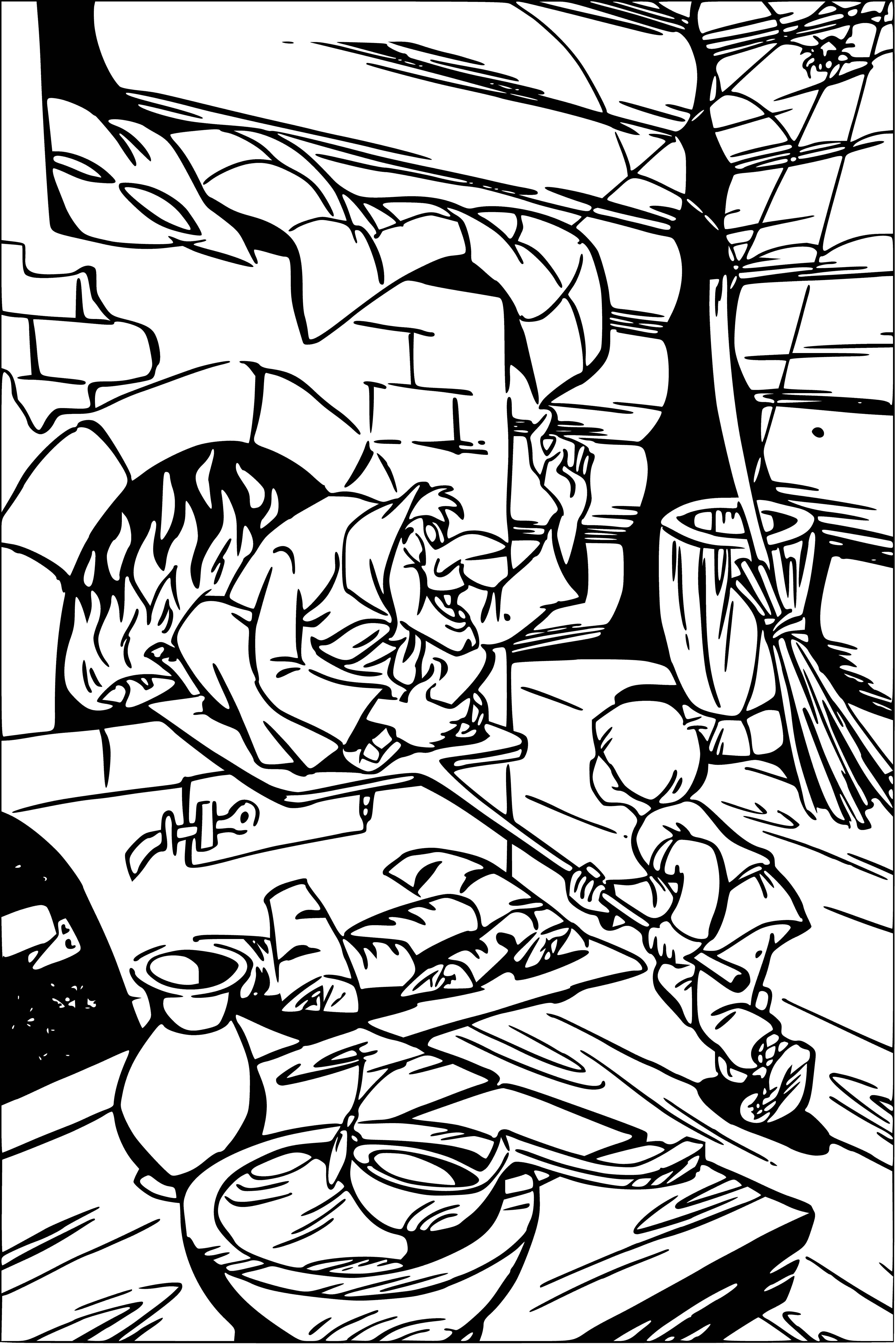 Resident coloring page