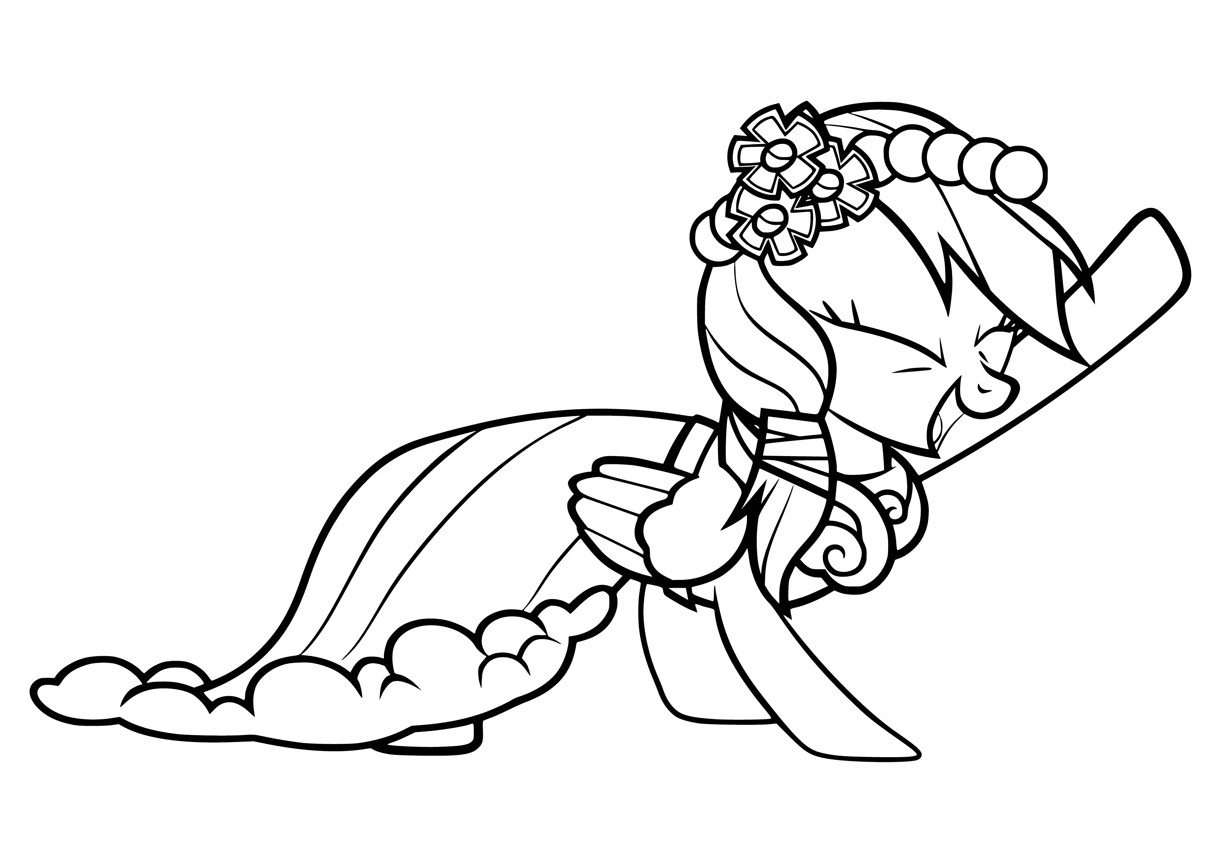 coloring page: A blue horse with rainbow mane and tail stands on hind legs with wings spread out. #coloringpage