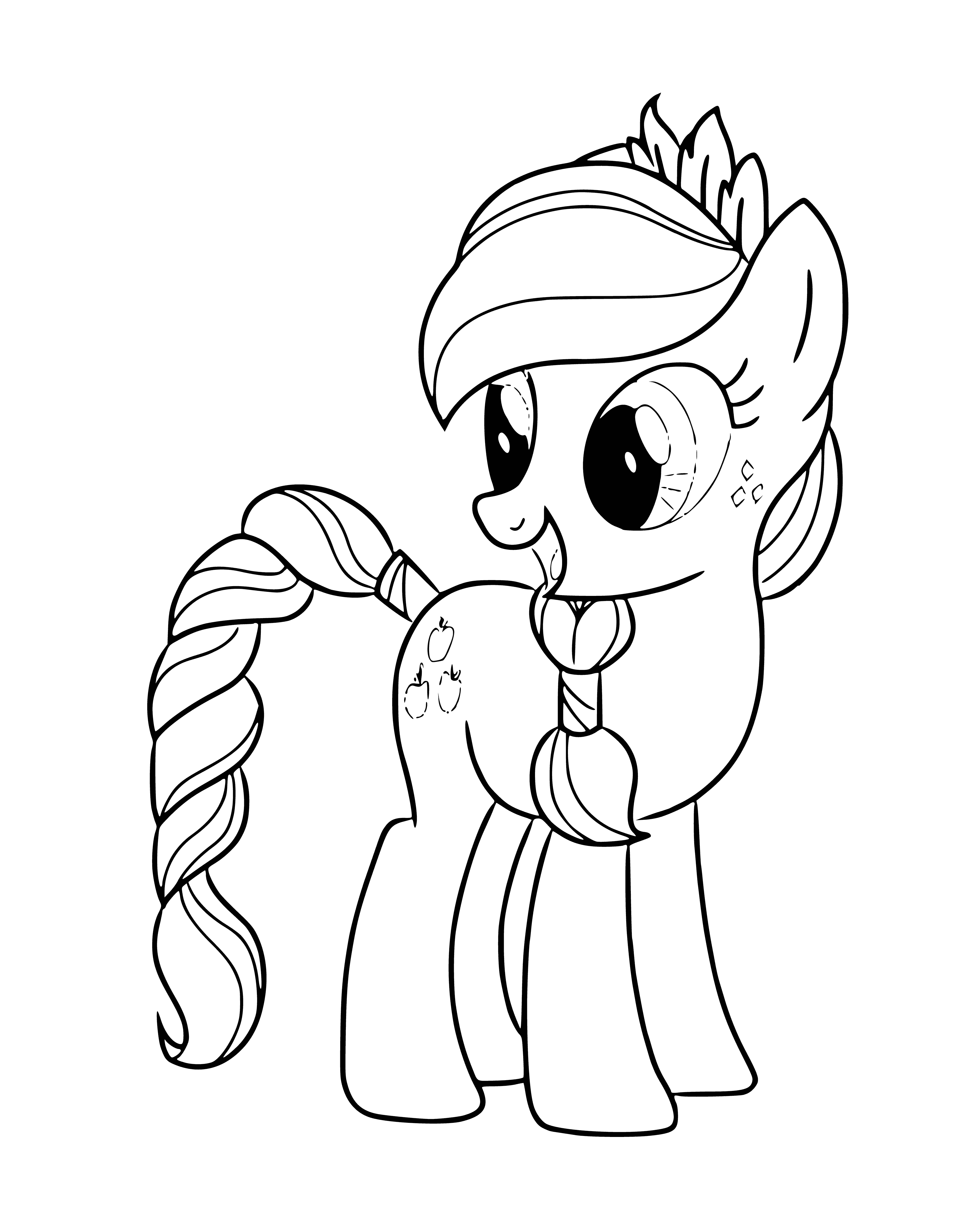 A glass of carbonated light brown liquid with a slice of apple on the rim is featured in this coloring page. #AppleCider