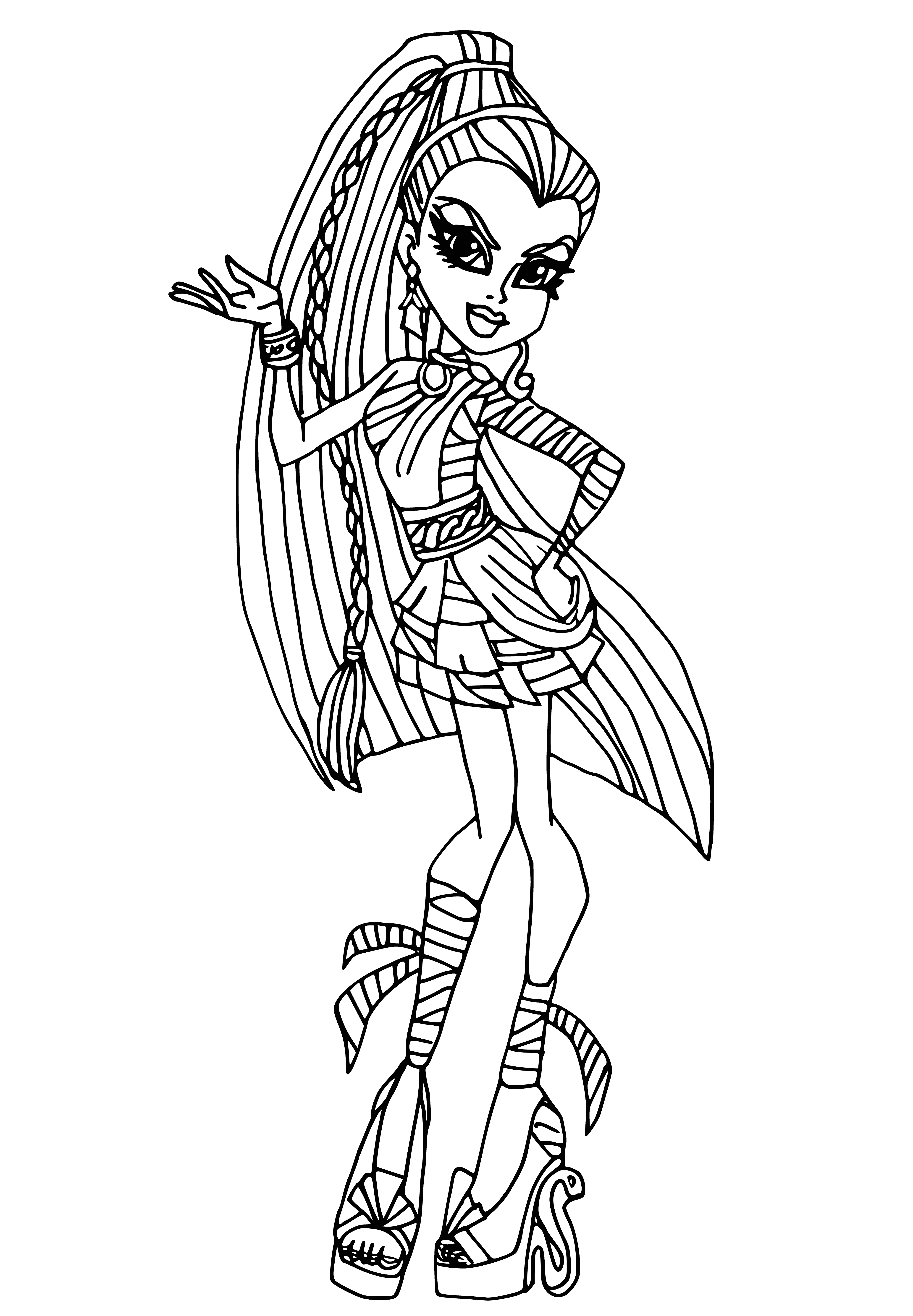Colorir por Nefera de Nile de Monster High