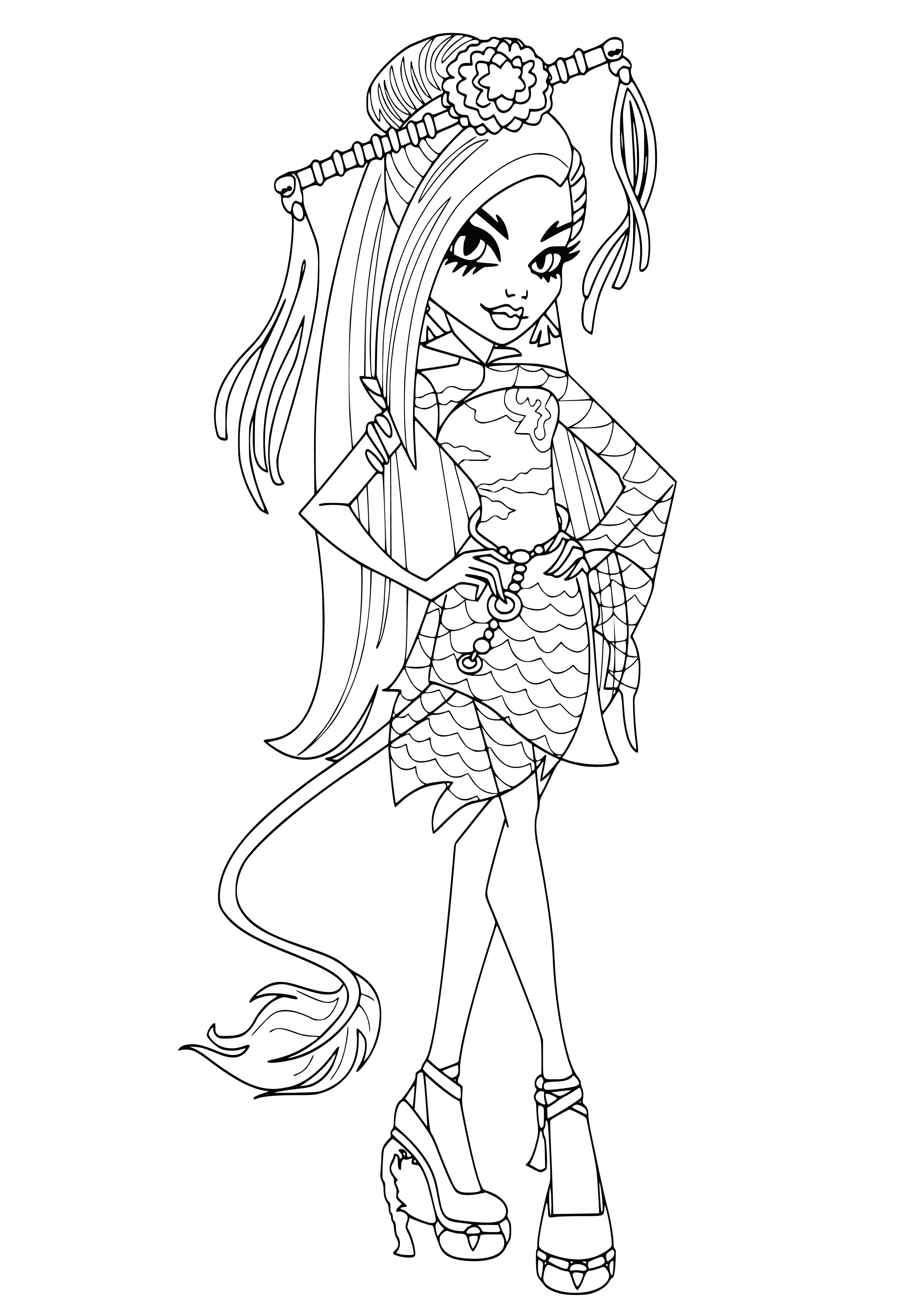 Kleurplaten door Jennifer Long of Monster High