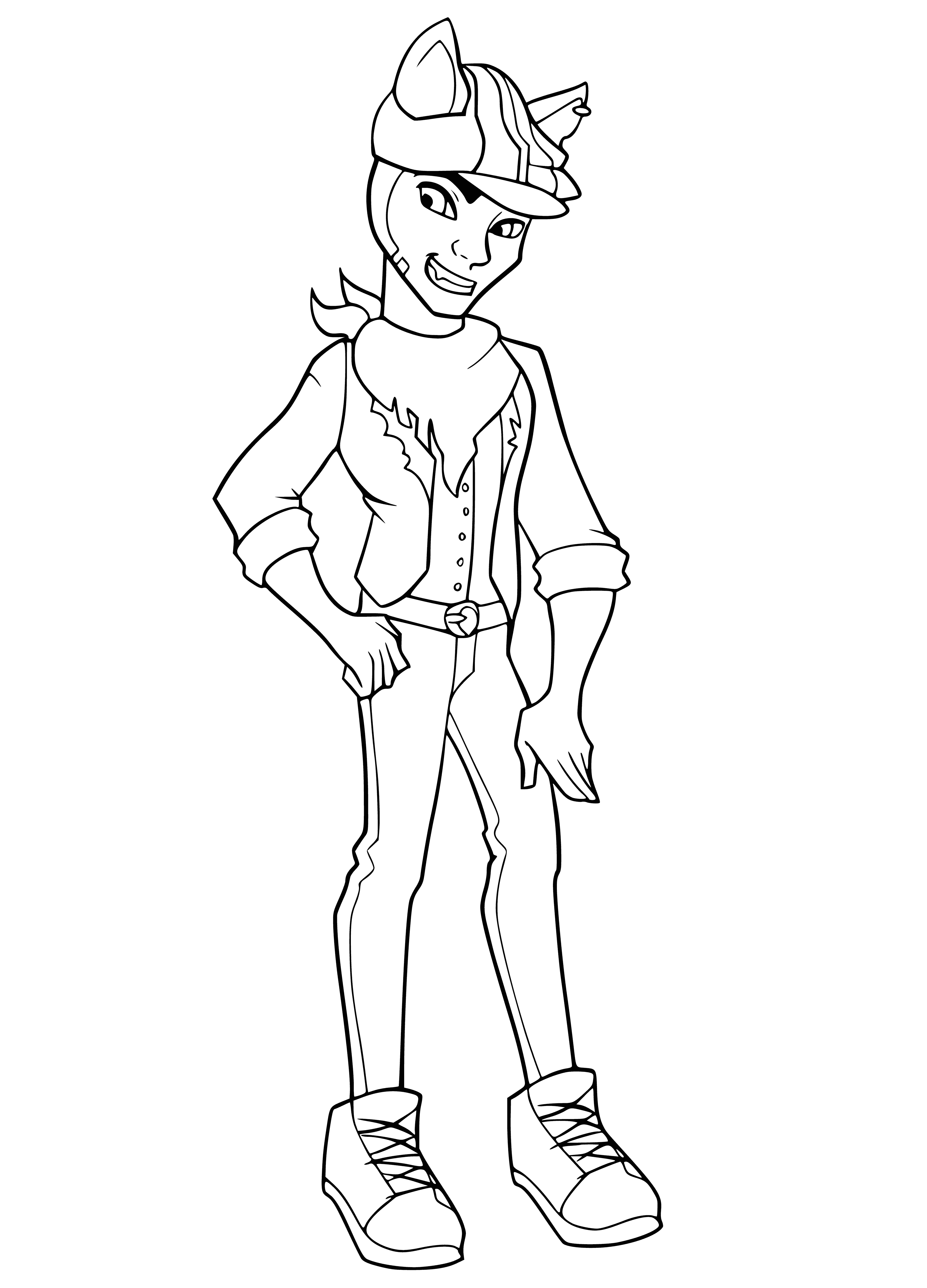 Colorindo Claude Wolf of Monster High - Filho do Lobisomem
