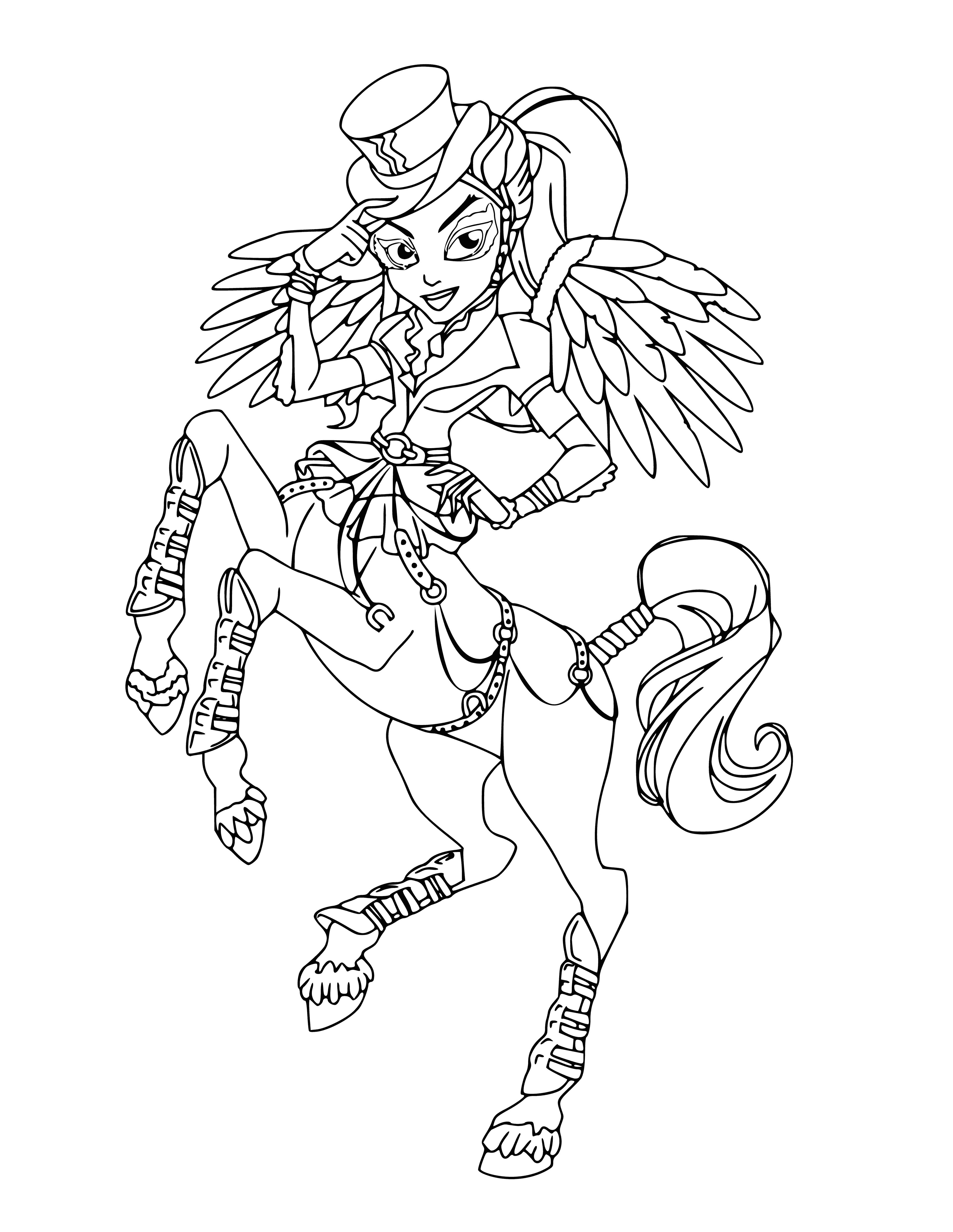 Färbung von Aveya Trotter von Monster High
