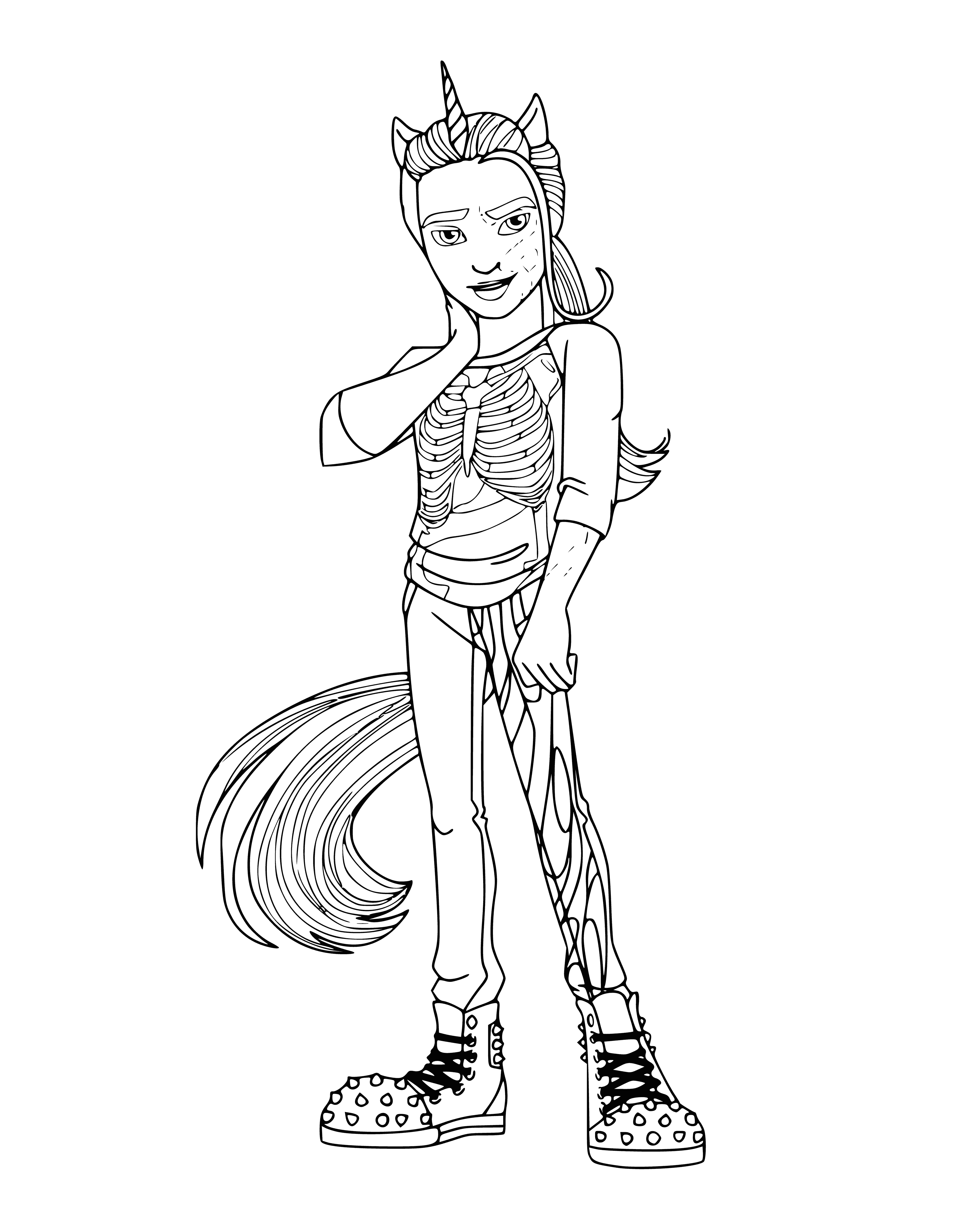 Coloration par Nathan Roth de Monster High