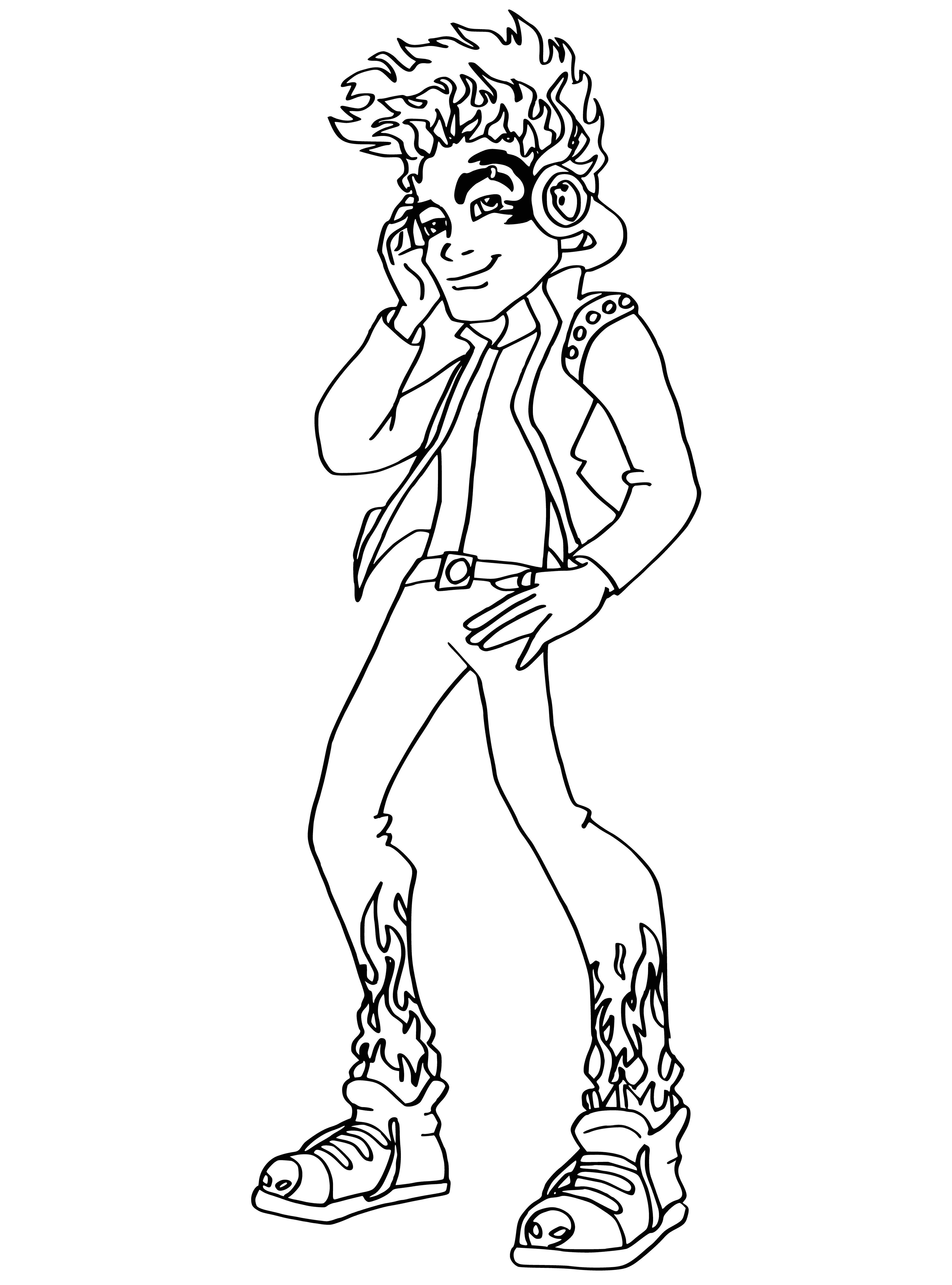 Holt Hyde from Monster High in colourings