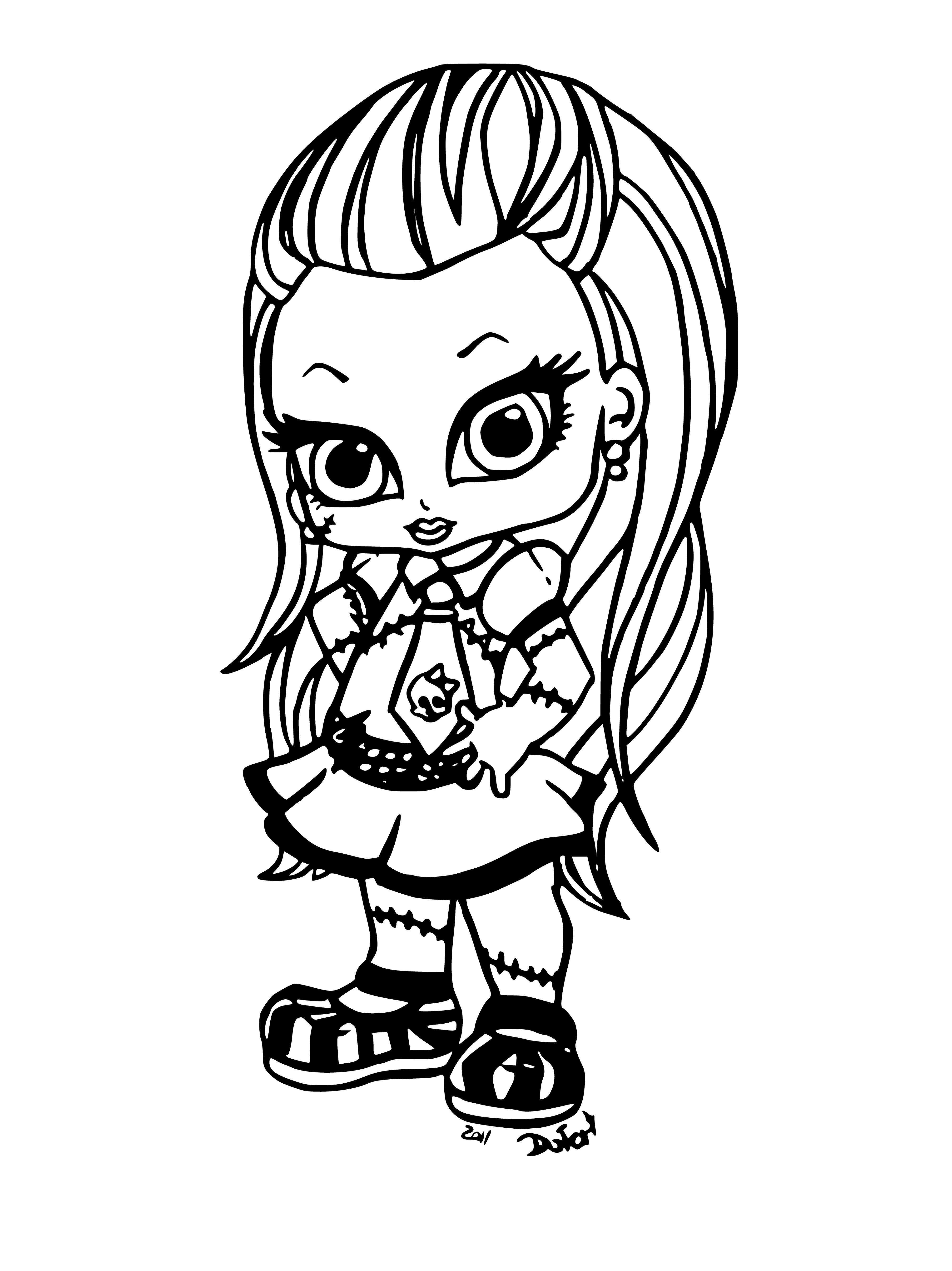 Frankie Stein coloring page