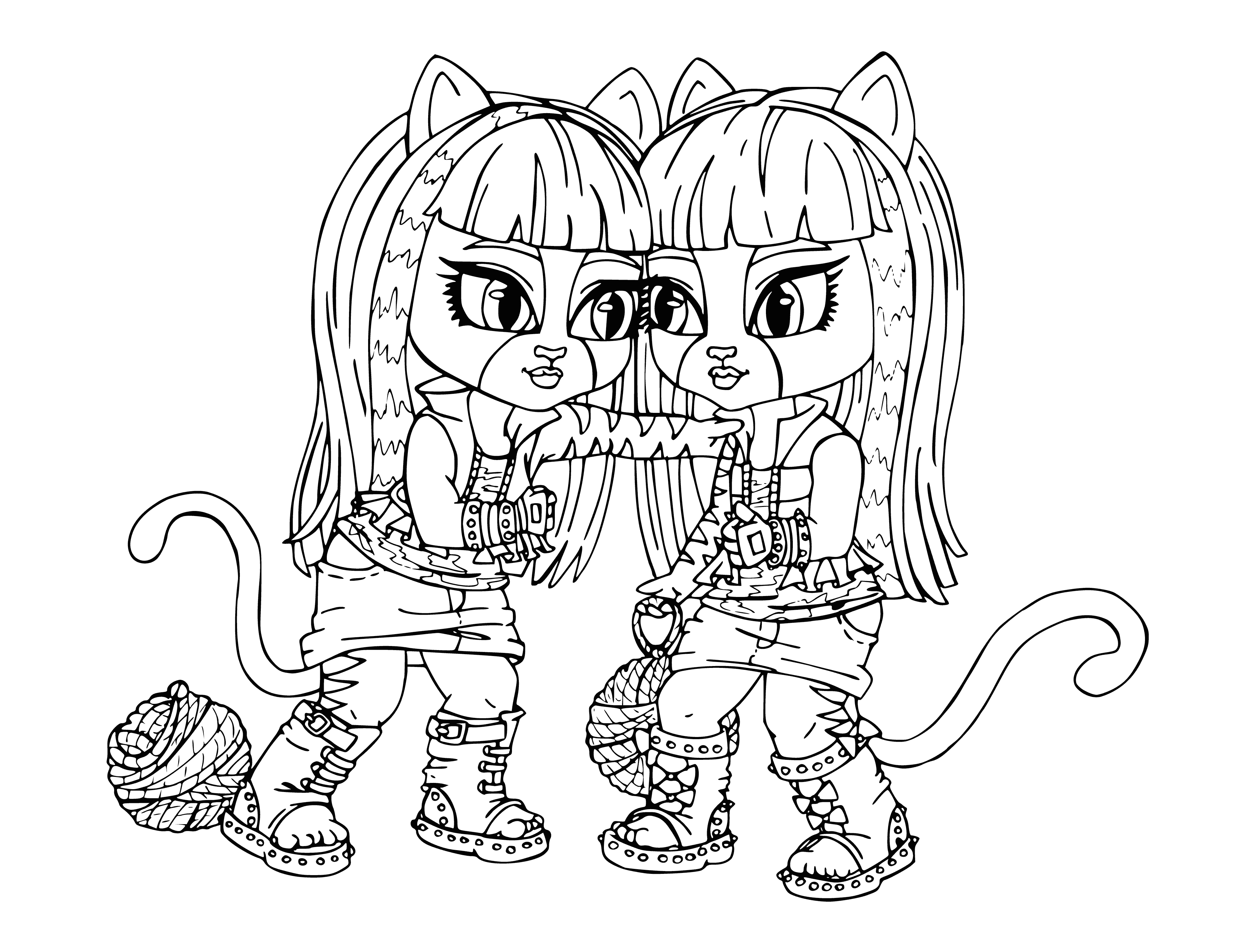 Meaulodia and Pursephone coloring page