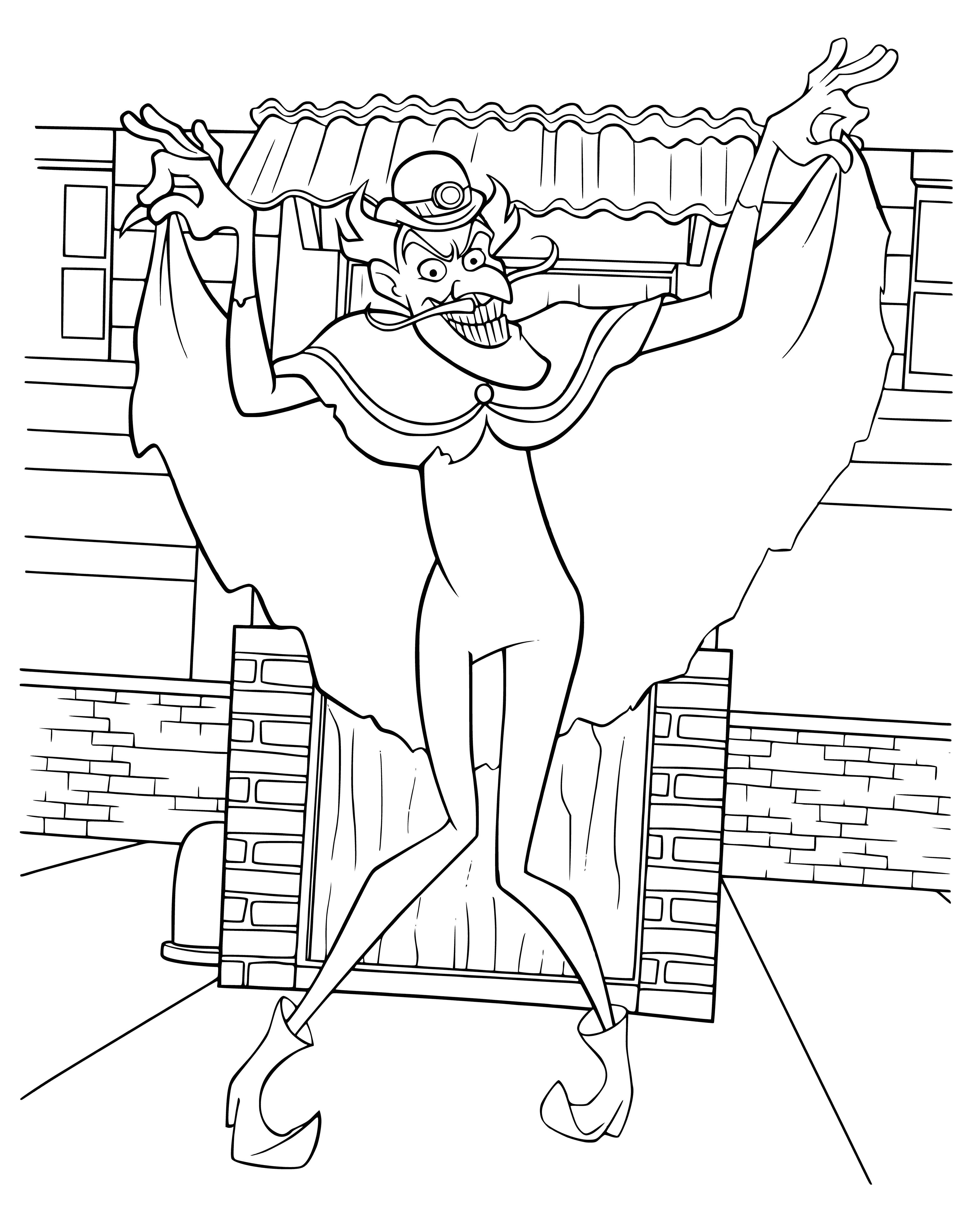 The villain in the bowler hat coloring page