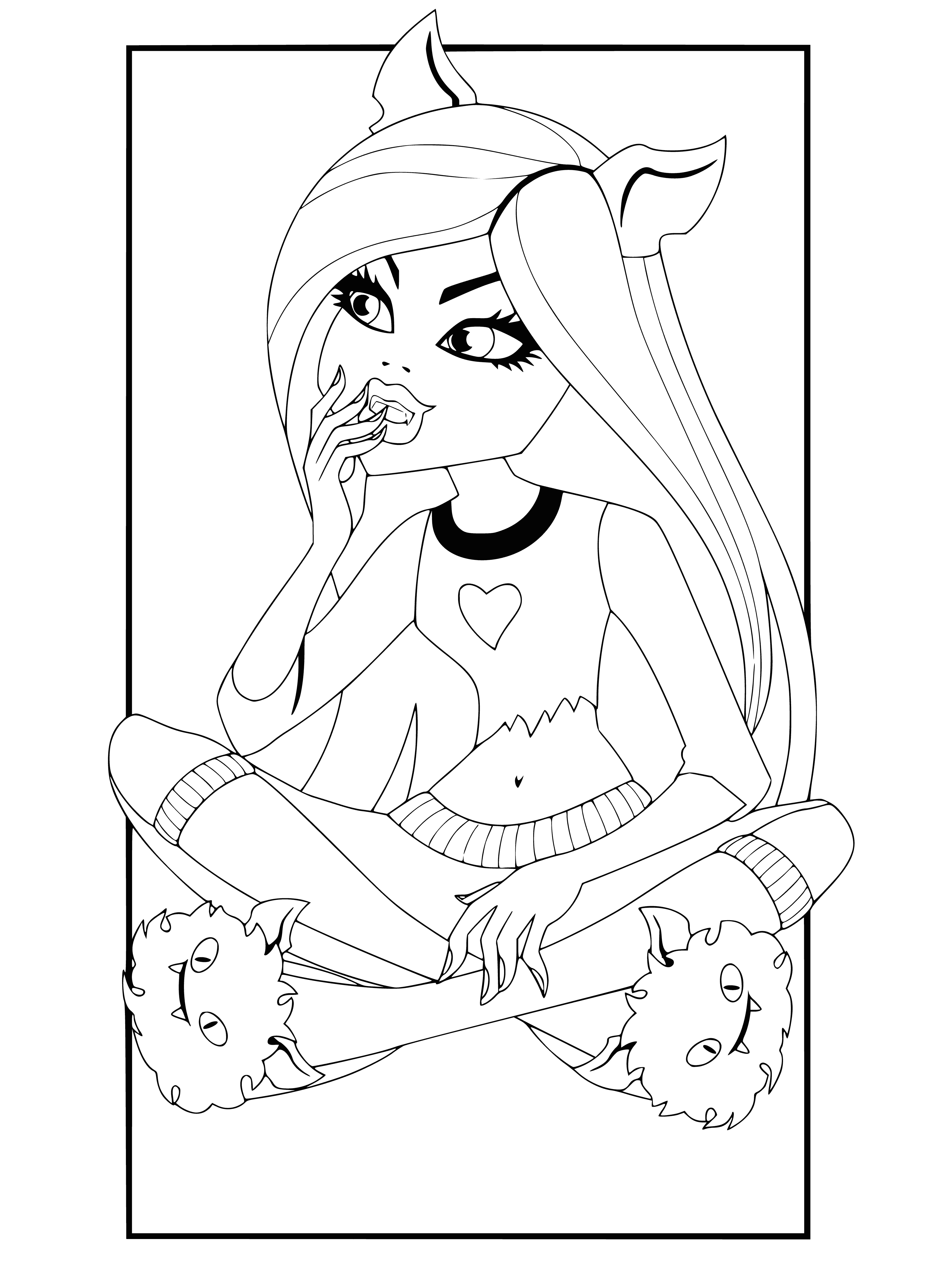 Claudine Wolfe coloring page