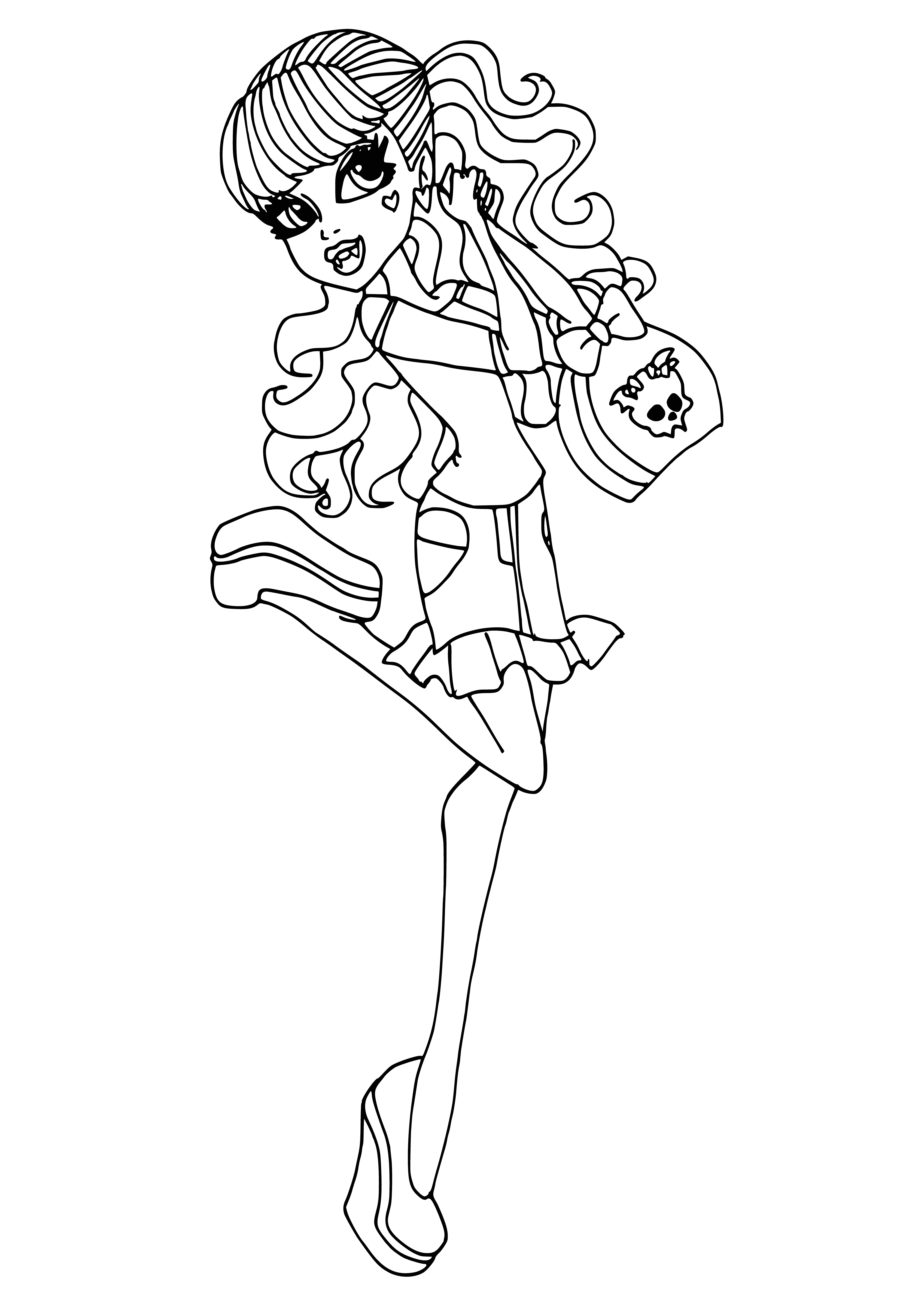 Draculaura coloriage