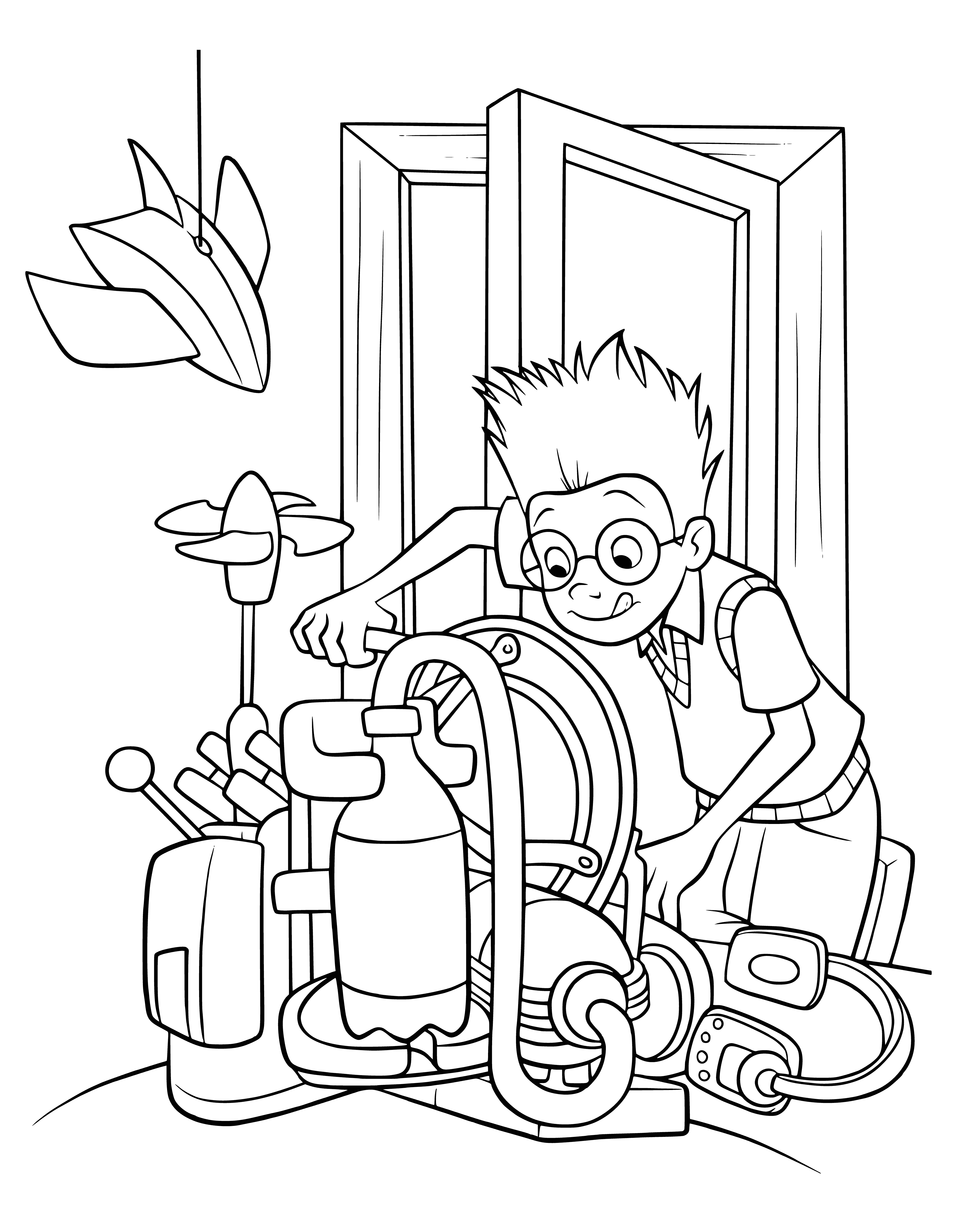 The device is almost ready coloring page