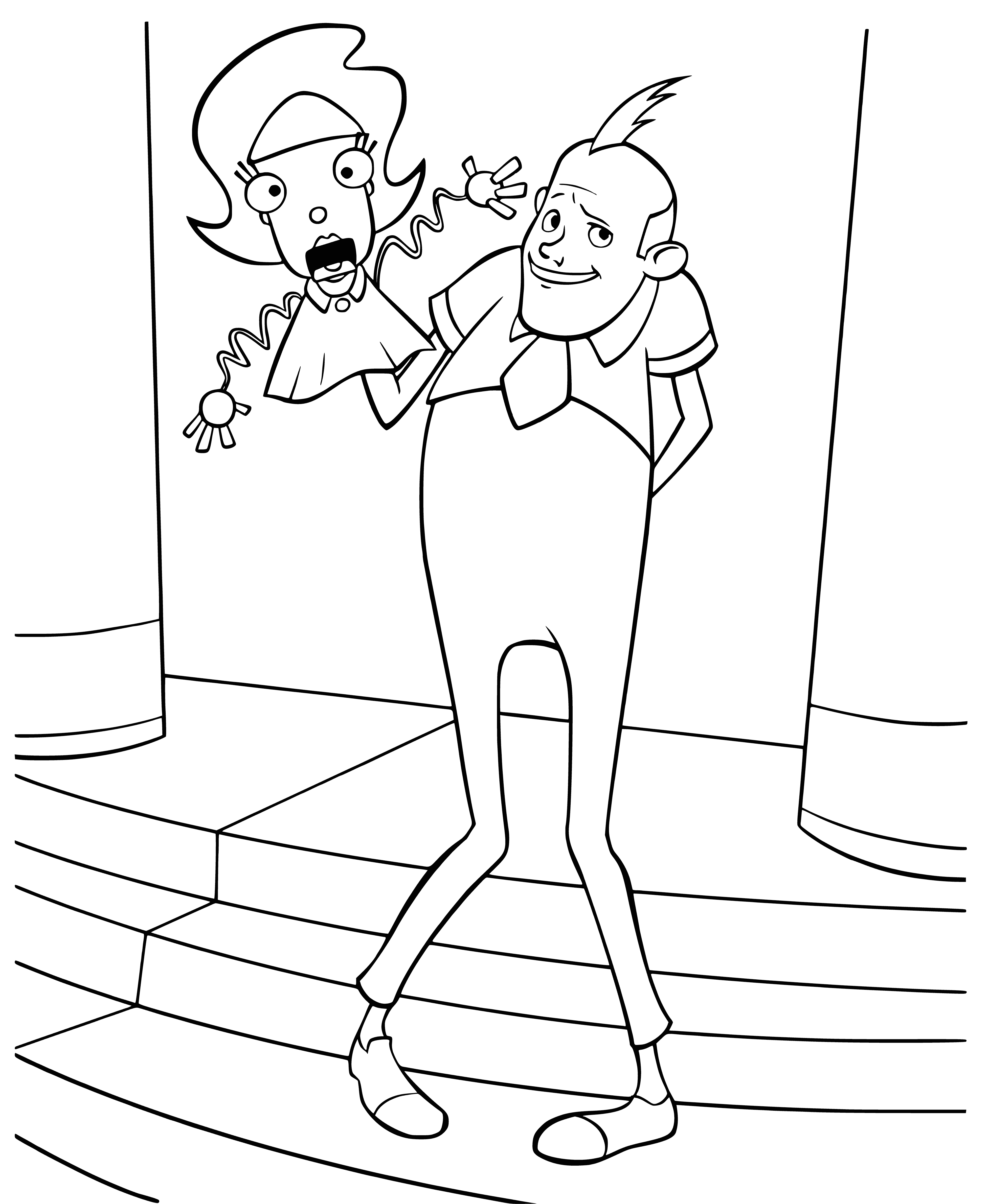 Ventriloquist coloring page