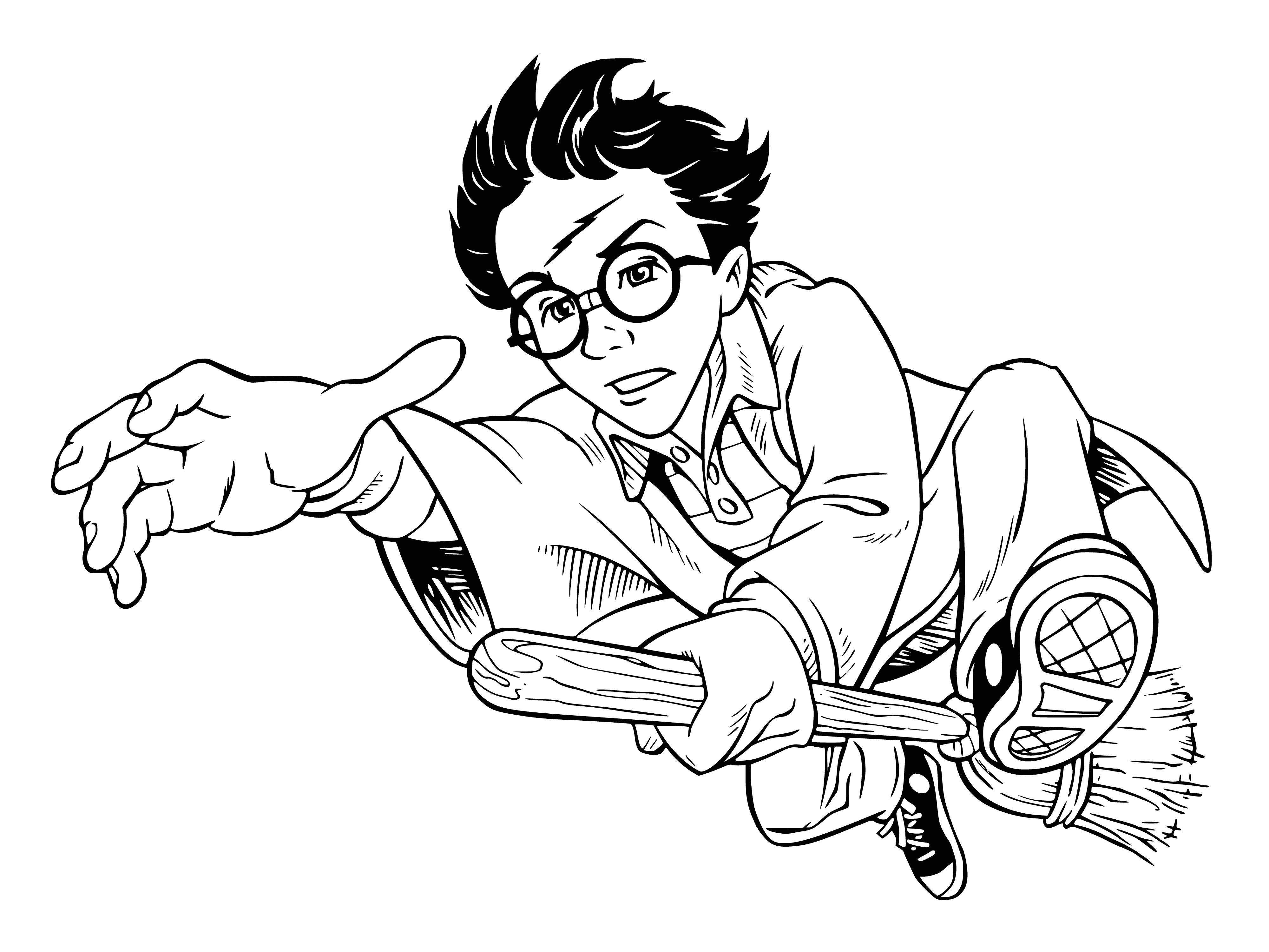 Quidditch coloring page