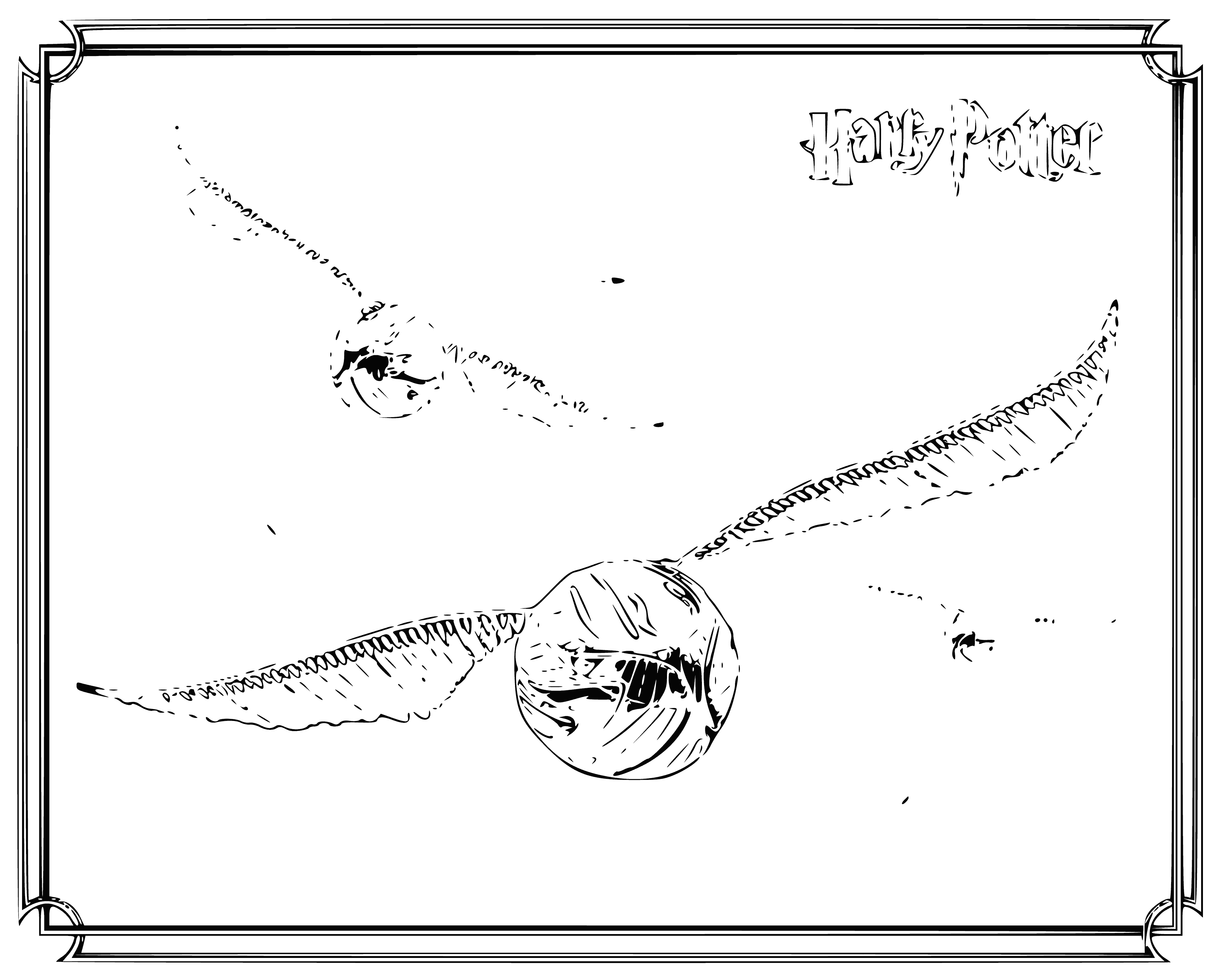 Golden Snitch coloring page
