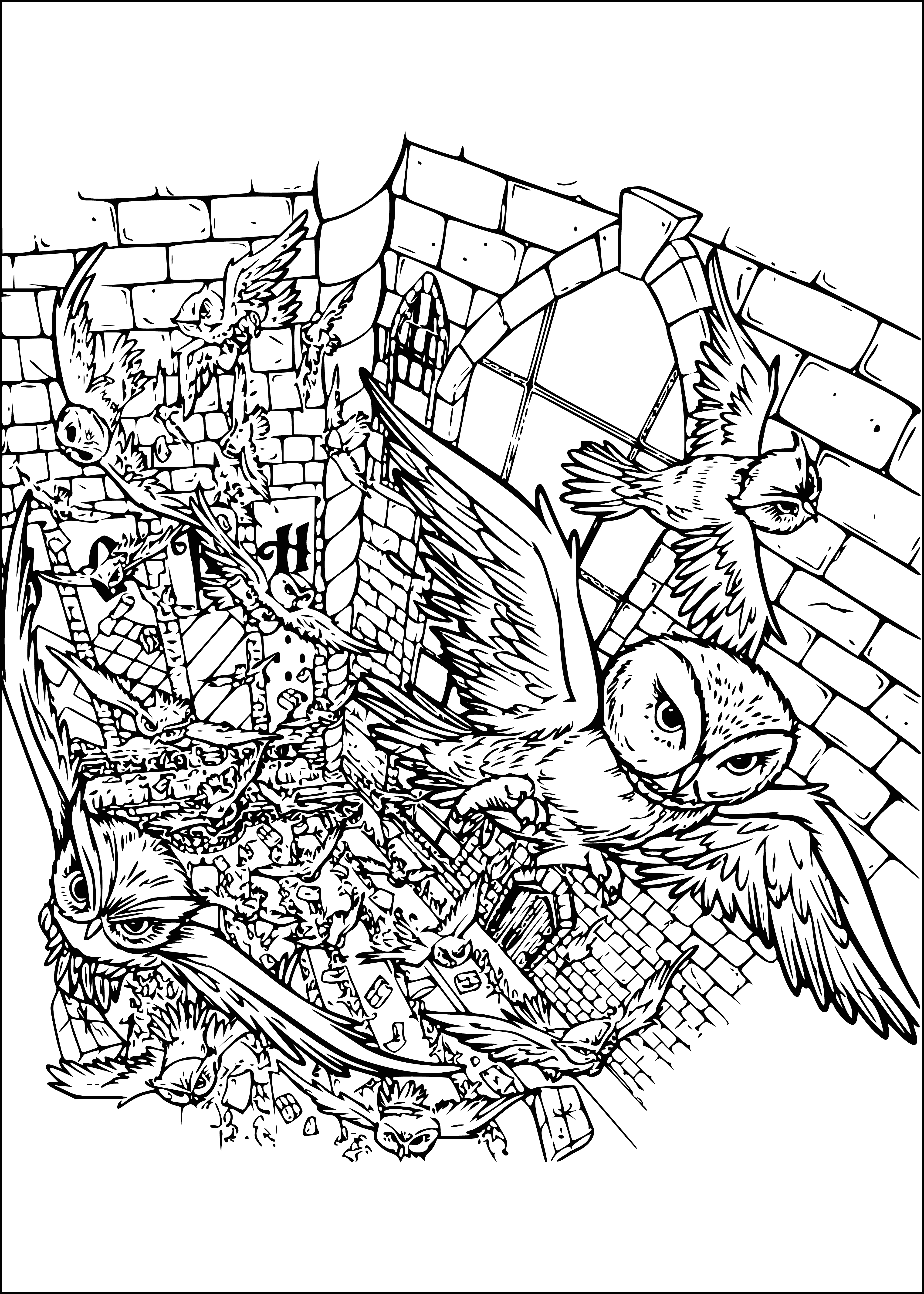 Fresh mail coloring page
