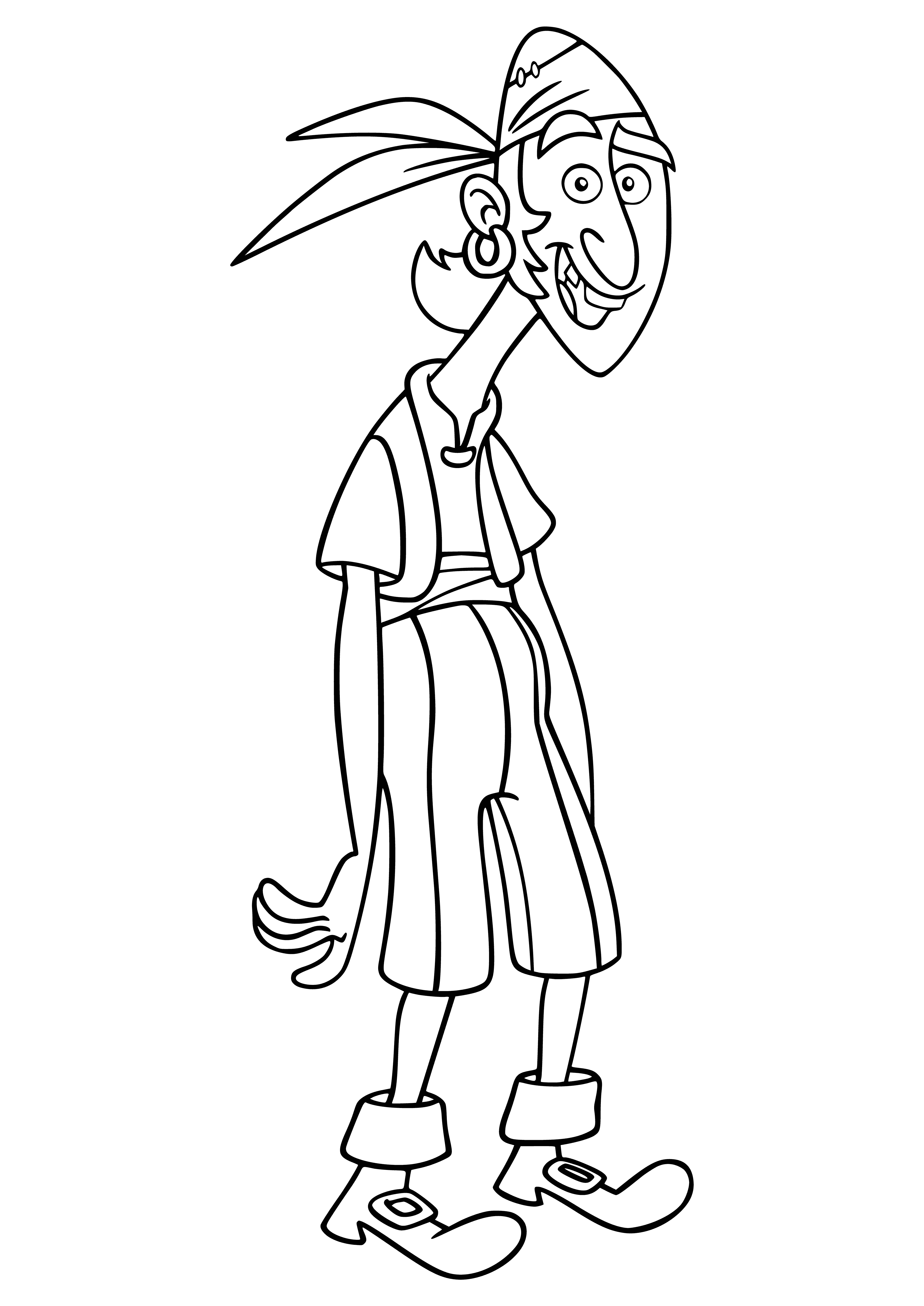 Pirate Bons coloring page