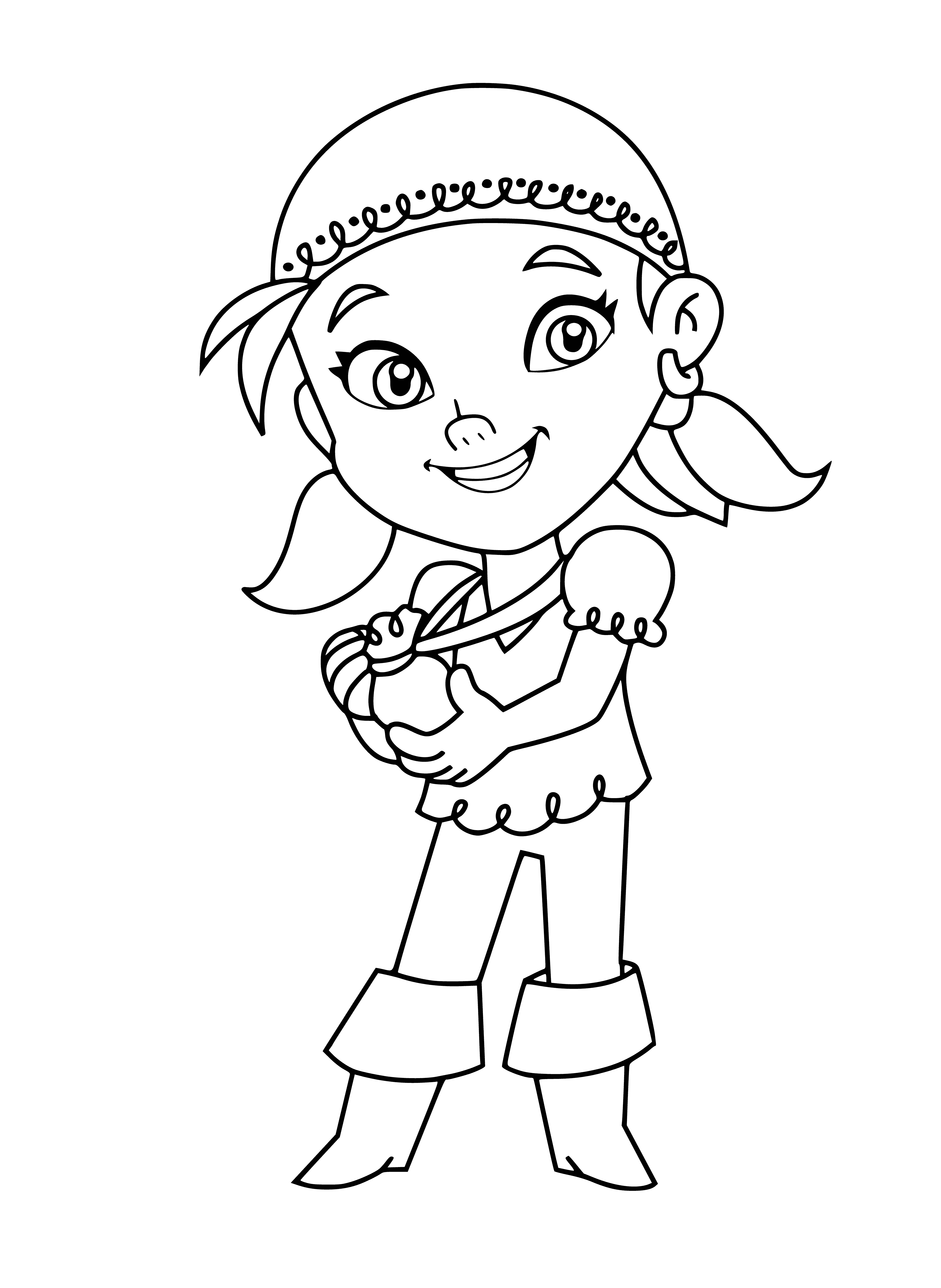 Izzy and the Fairy Dust coloring page