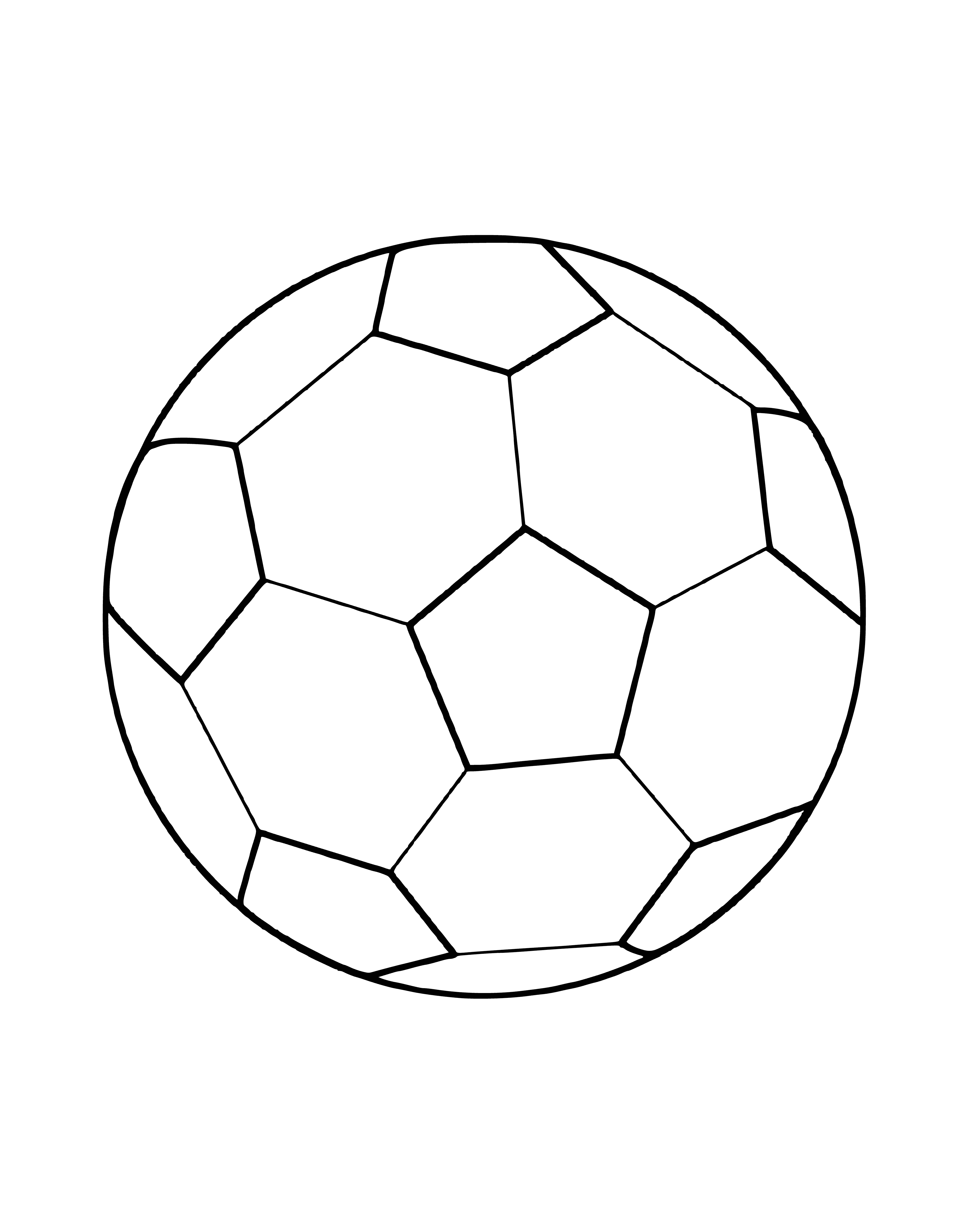 Soccer ball coloring page