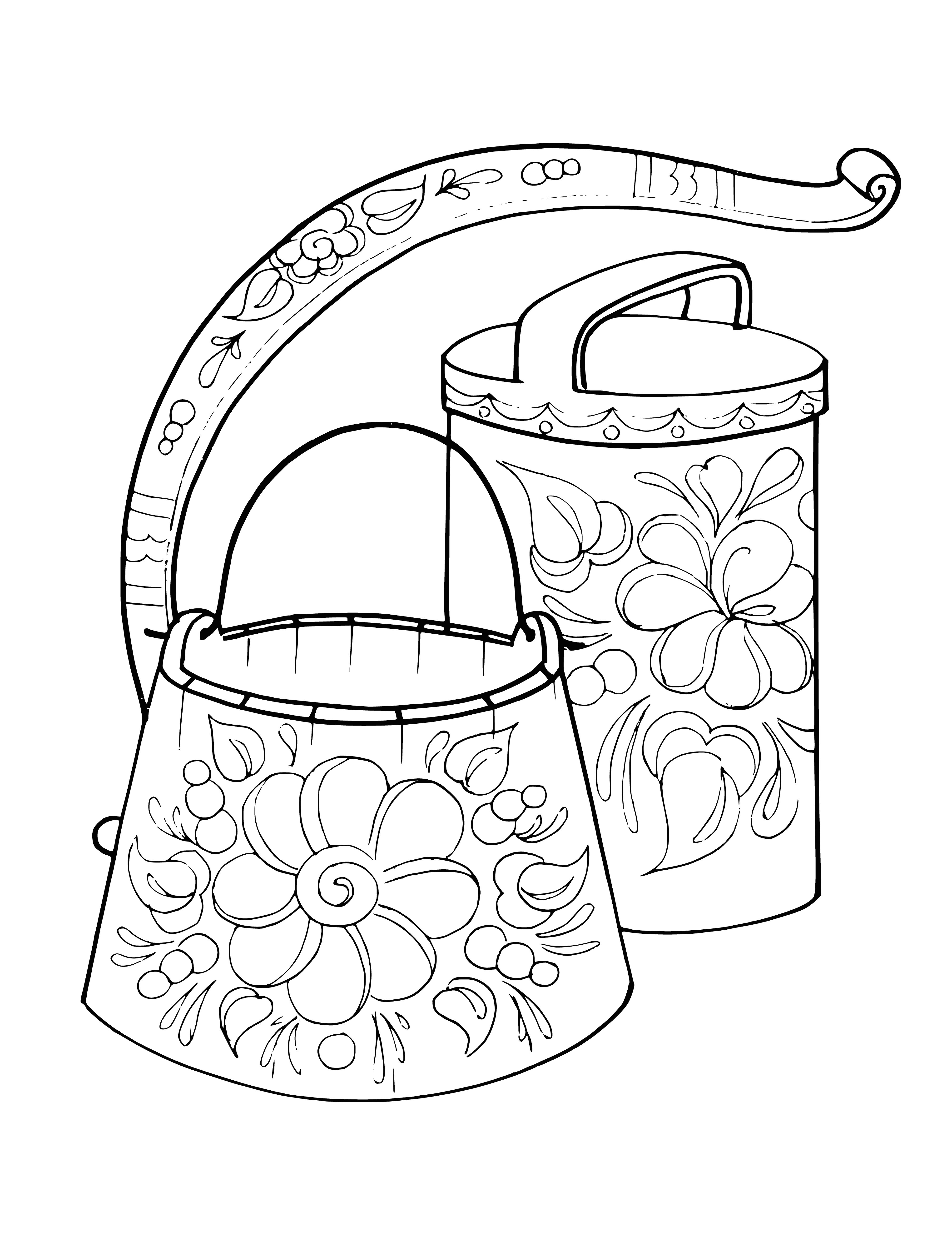 Ural-Siberian painting coloring page