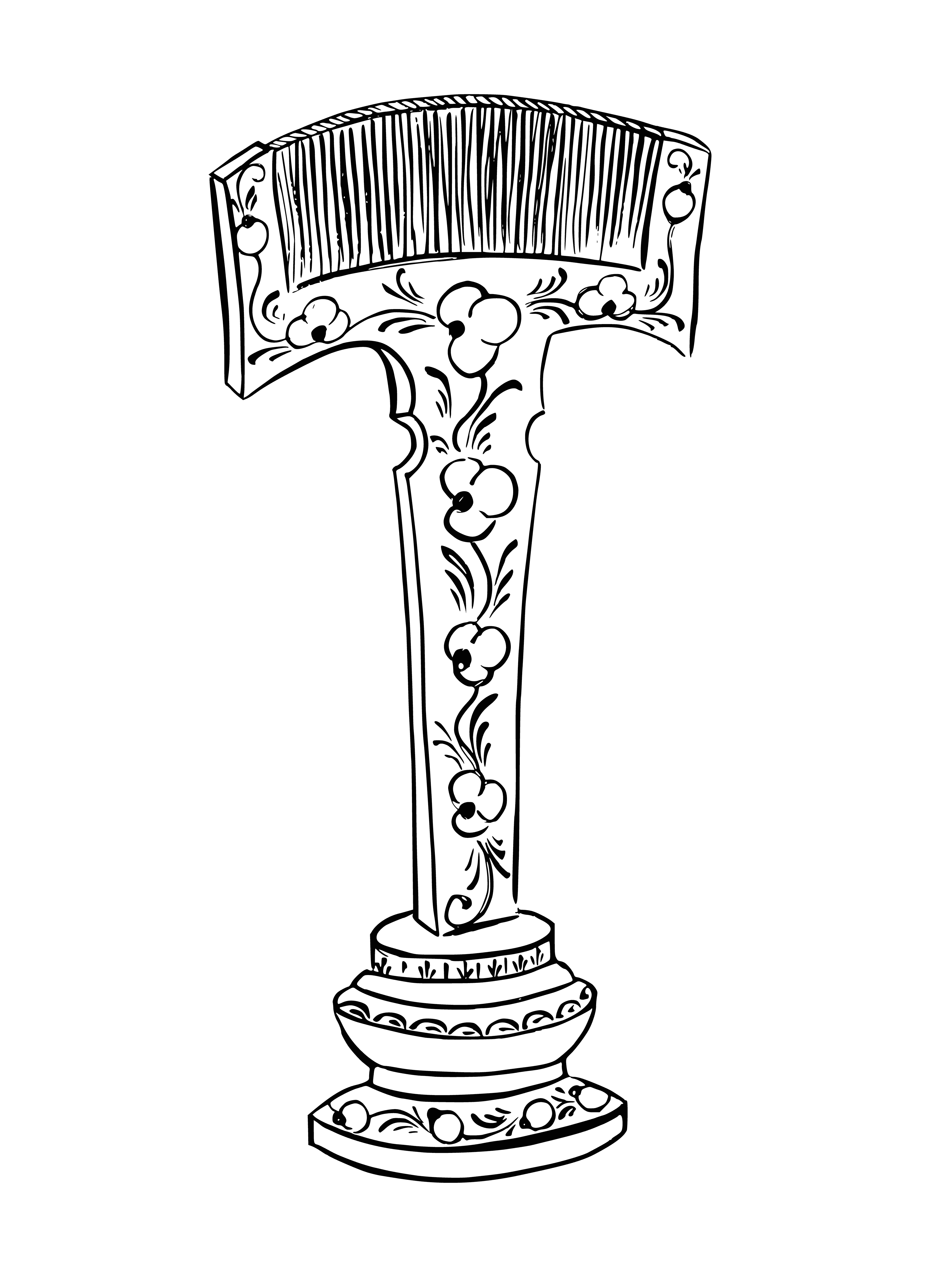 Crest coloring page