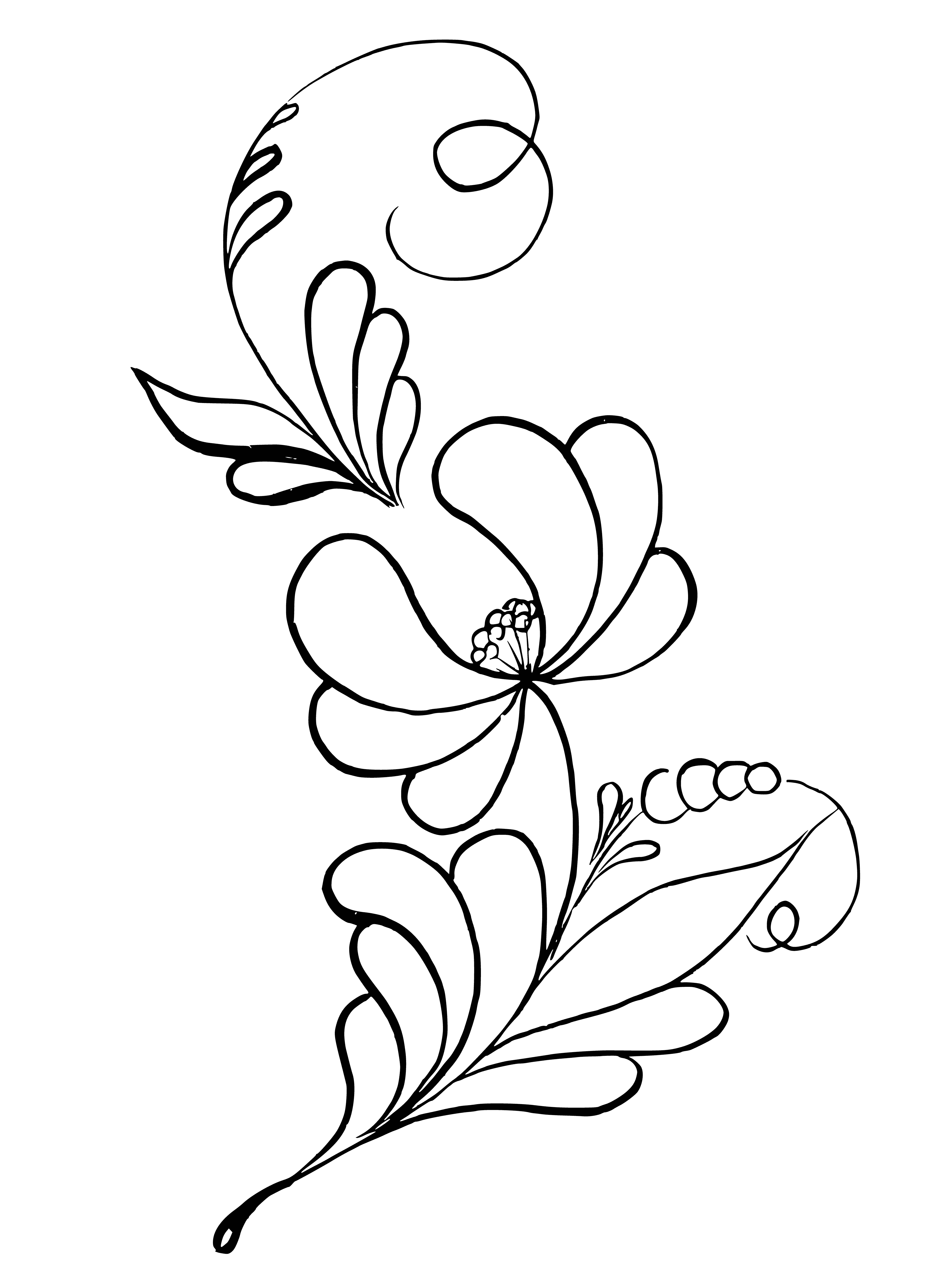coloring page: Painting has patterns - some geometric, some not - plus symbols. #artfacts